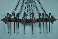 Vintage Wall Mounted Metal Candelabra