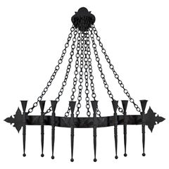 Vintage Wall Mounted Metal Candelabra