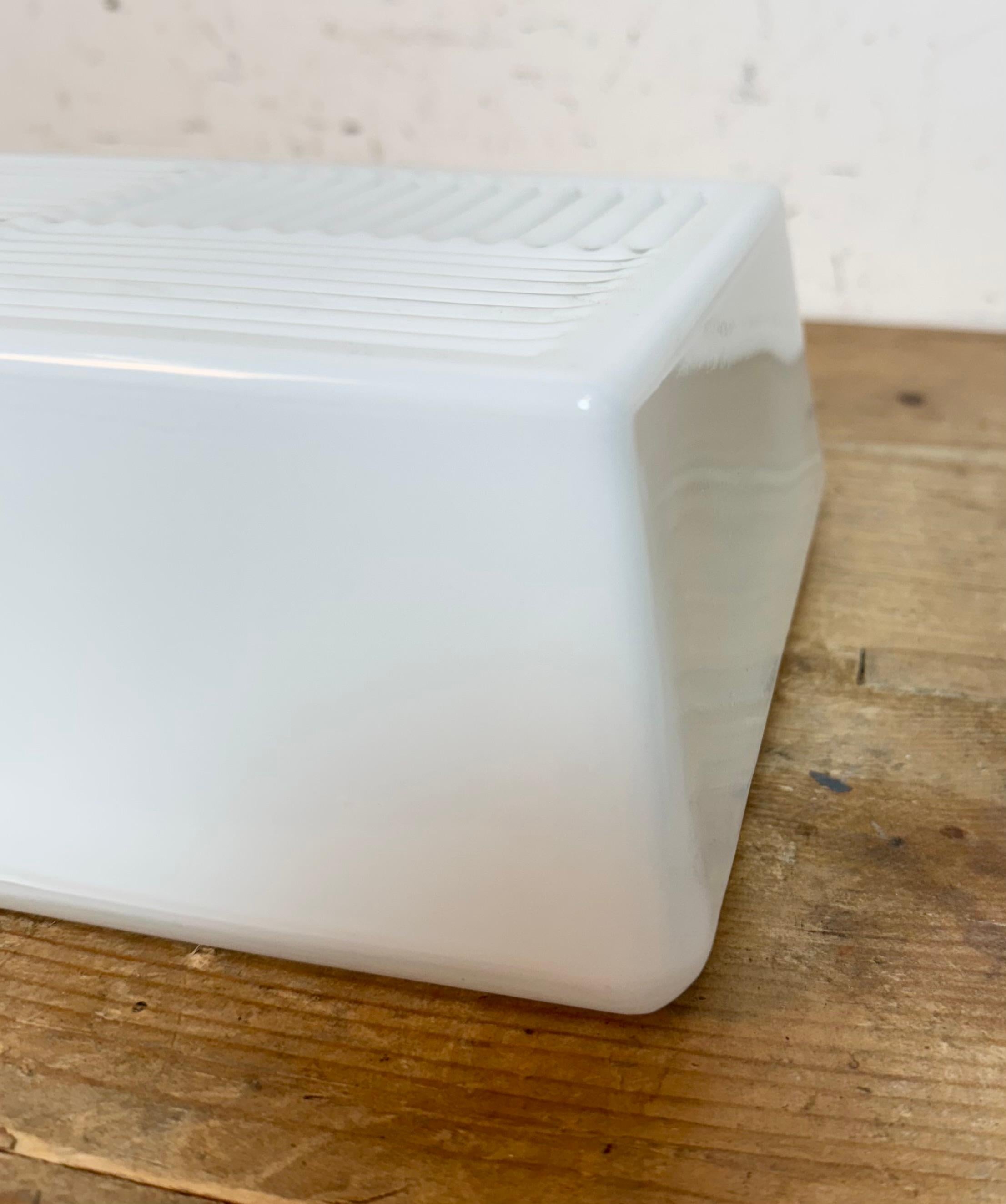 Vintage Wall Or Ceiling Light with Milk Glass, 1970s 4