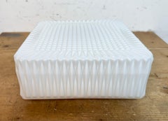 Vintage Wall Or Ceiling Light with Milk Glass, 1970s