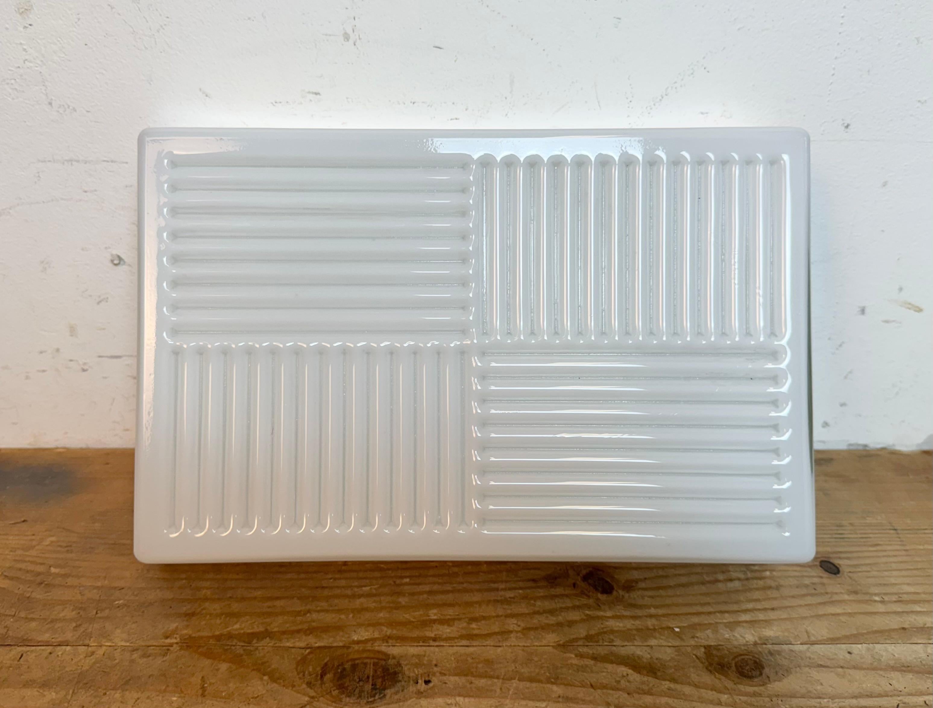 Vintage Wall Or Ceiling Light with Milk Glass, 1970s 1