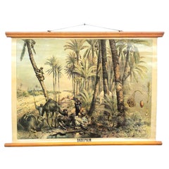 Vintage Wall Poster Date Palms, Tropics