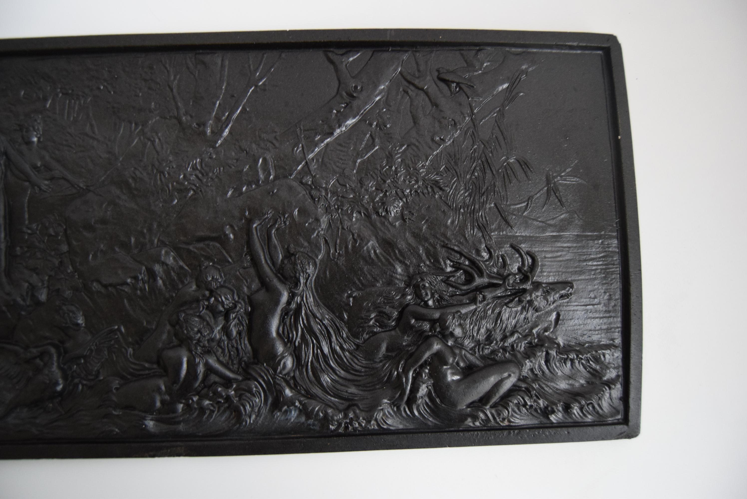 Vintage wall  Resin sculpture or relief, 1950s. In Good Condition For Sale In Praha, CZ