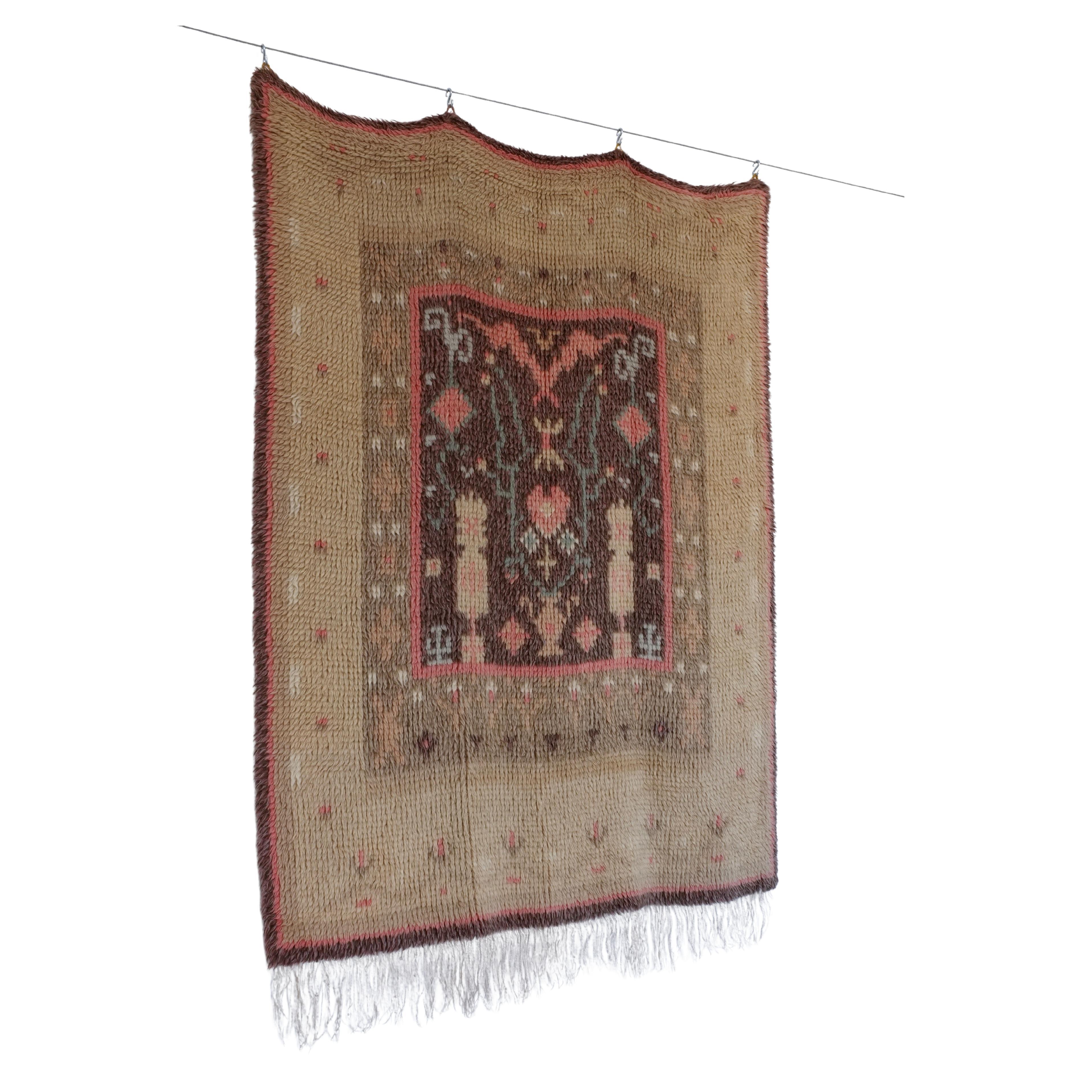 Tapis Wall Rya Vintage, Finlande, 1947