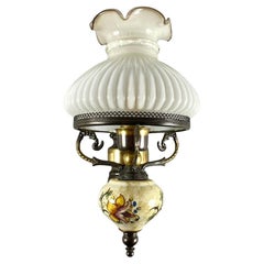 Vintage Wall Sconce with Milk Glass Shade by Neukro Menden, Germany