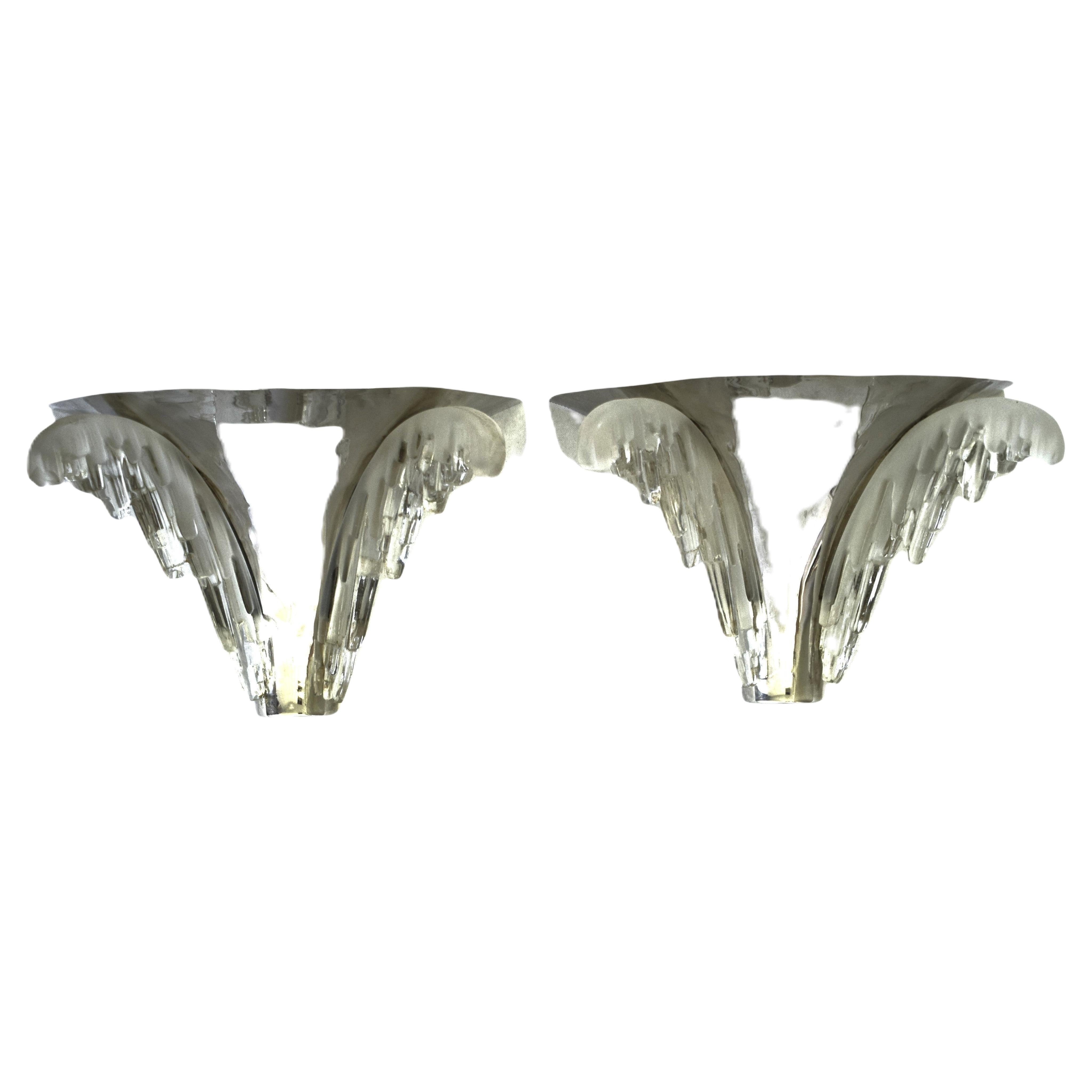 Vintage Wall Sconces by Henri Petitot, 1930s, Set of 2