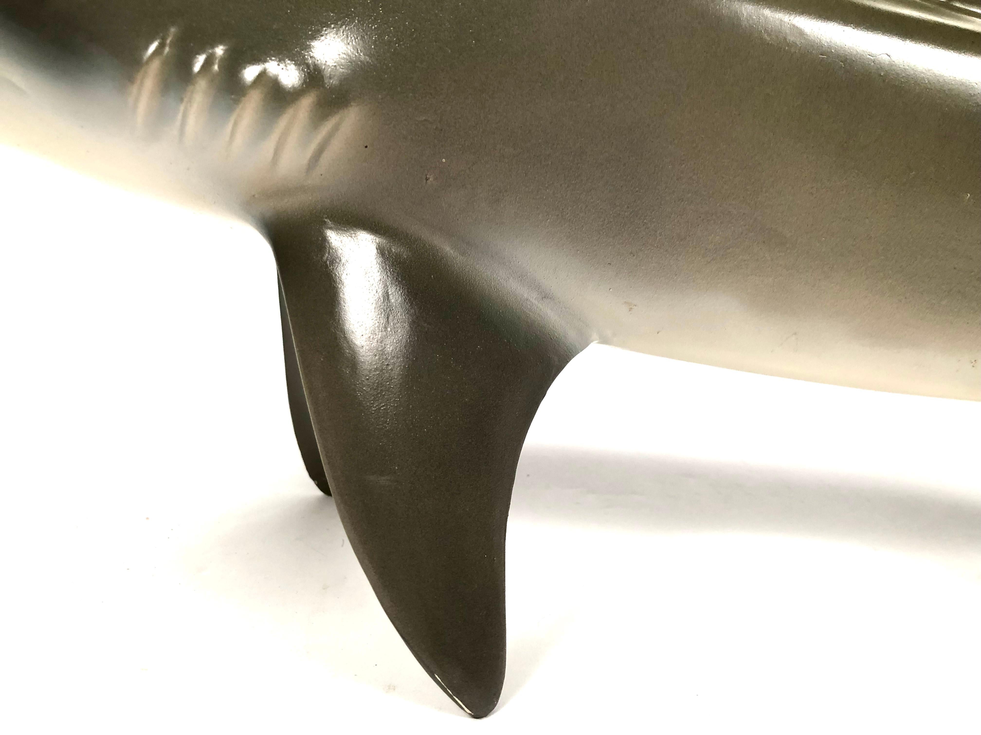 20th Century Vintage Wall Sculpture or Tabletop Model of a Sand Tiger Shark