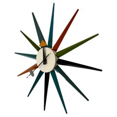 Vintage Wall Starburst Clock Designed by George Nelson for Vitra