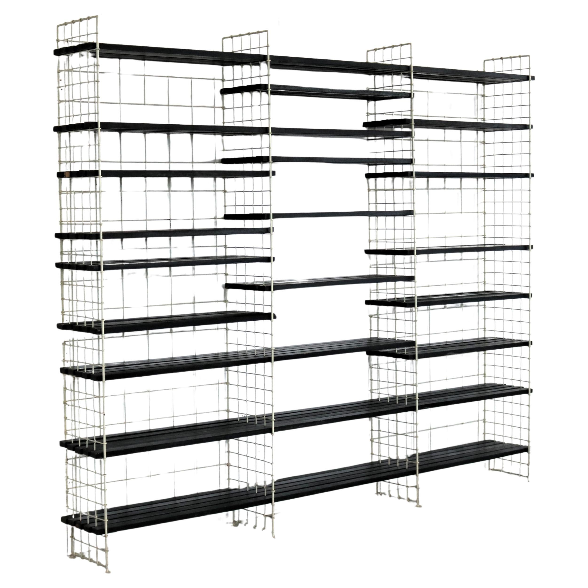 Vintage wall unit  bookcase  shelving unit  1960s