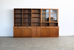 vintage wall unit  bookcase  Swedish