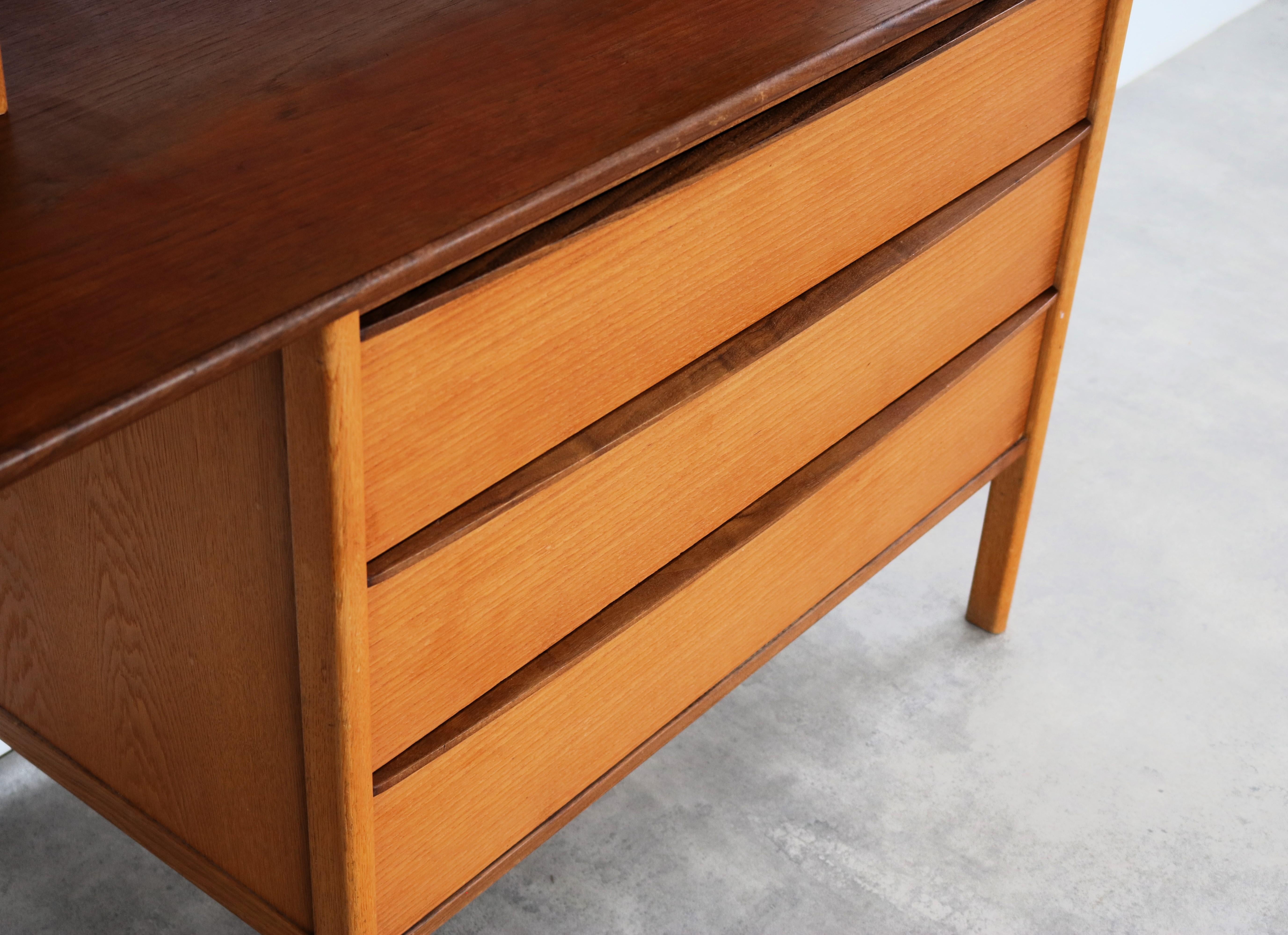 Mid-20th Century vintage wall unit  cupboard  desk  teak  Ulferts