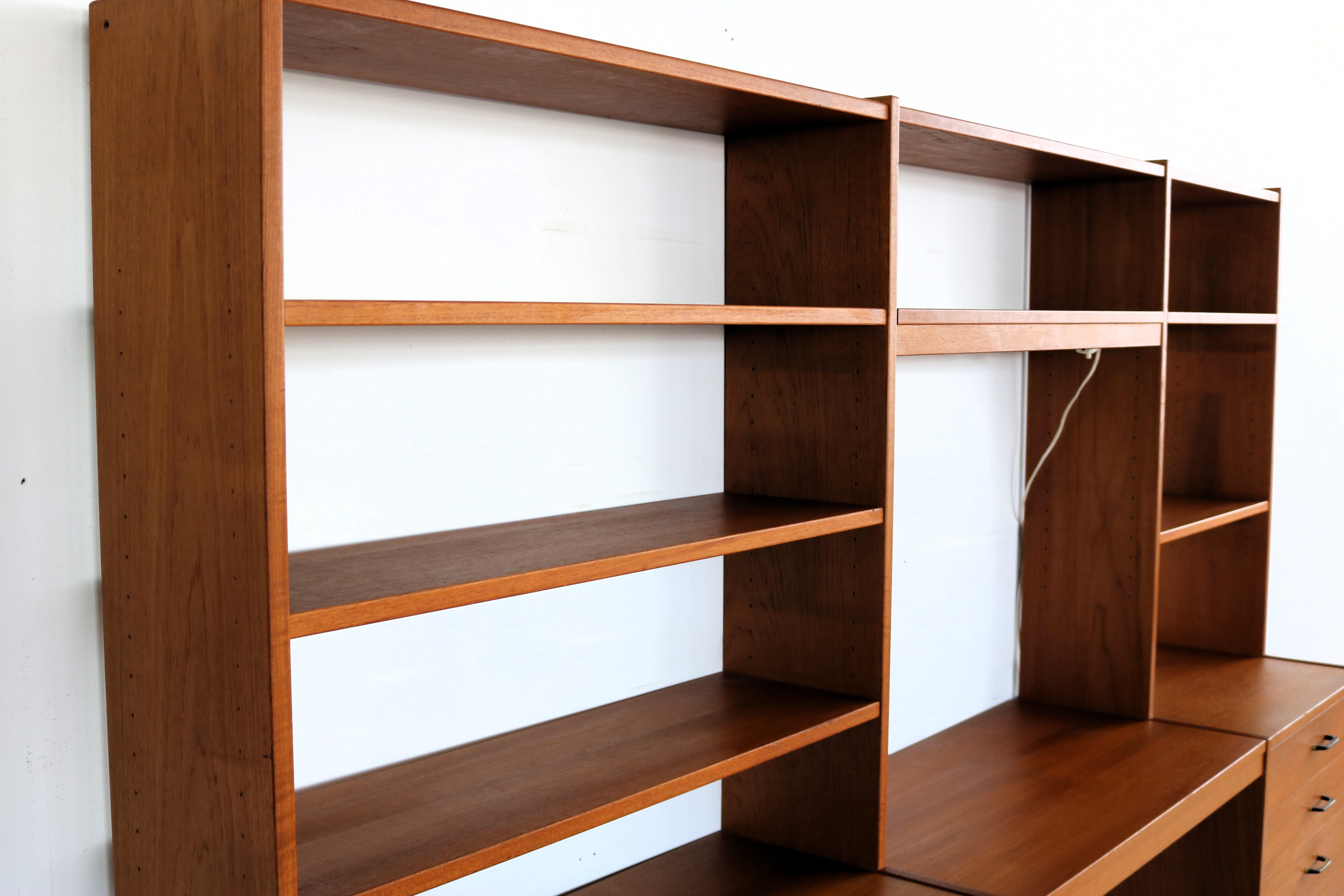 vintage wall unit  teak  60s  Swedish 4