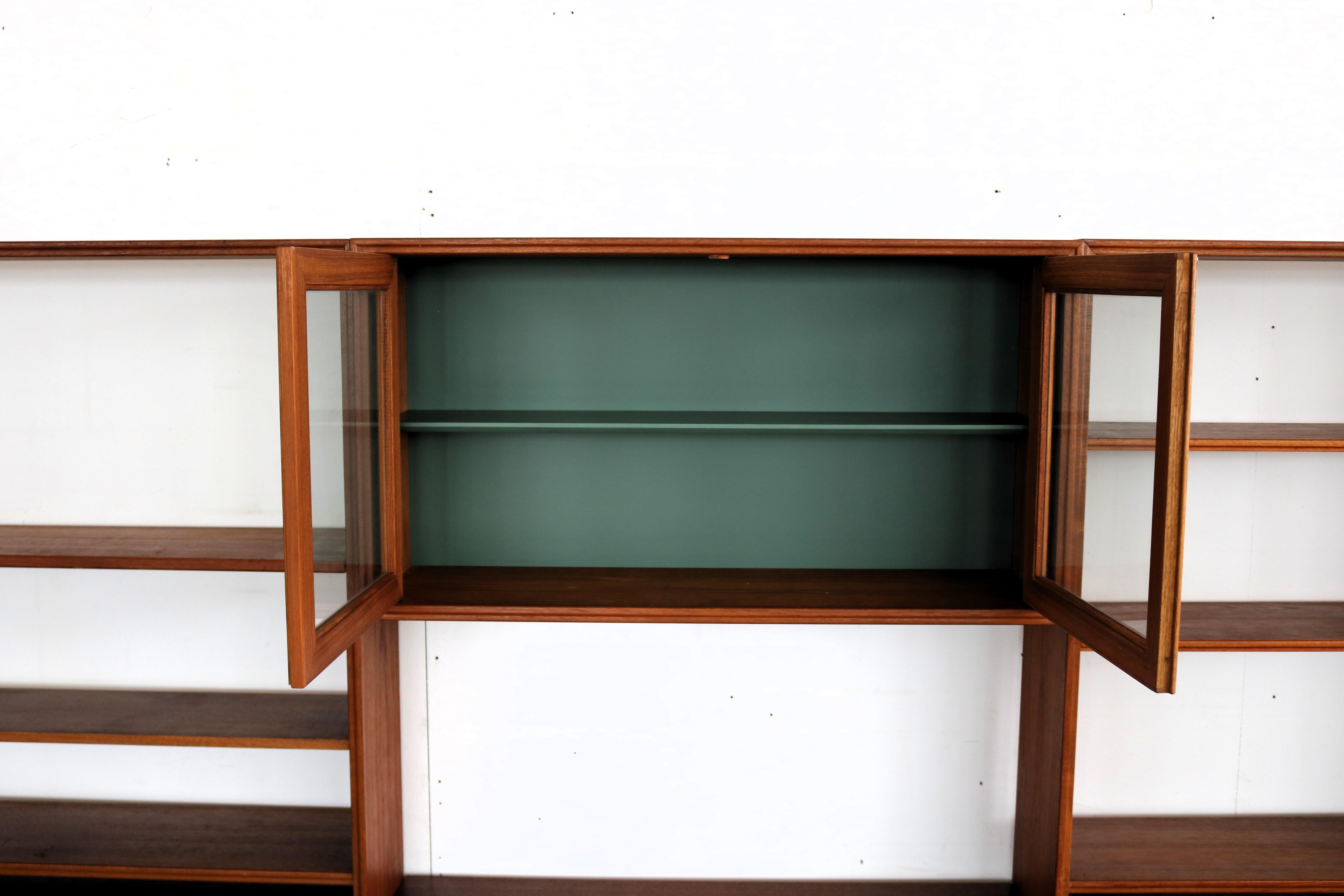 vintage wall unit  teak  Karlitt  1960s  Swedish 4