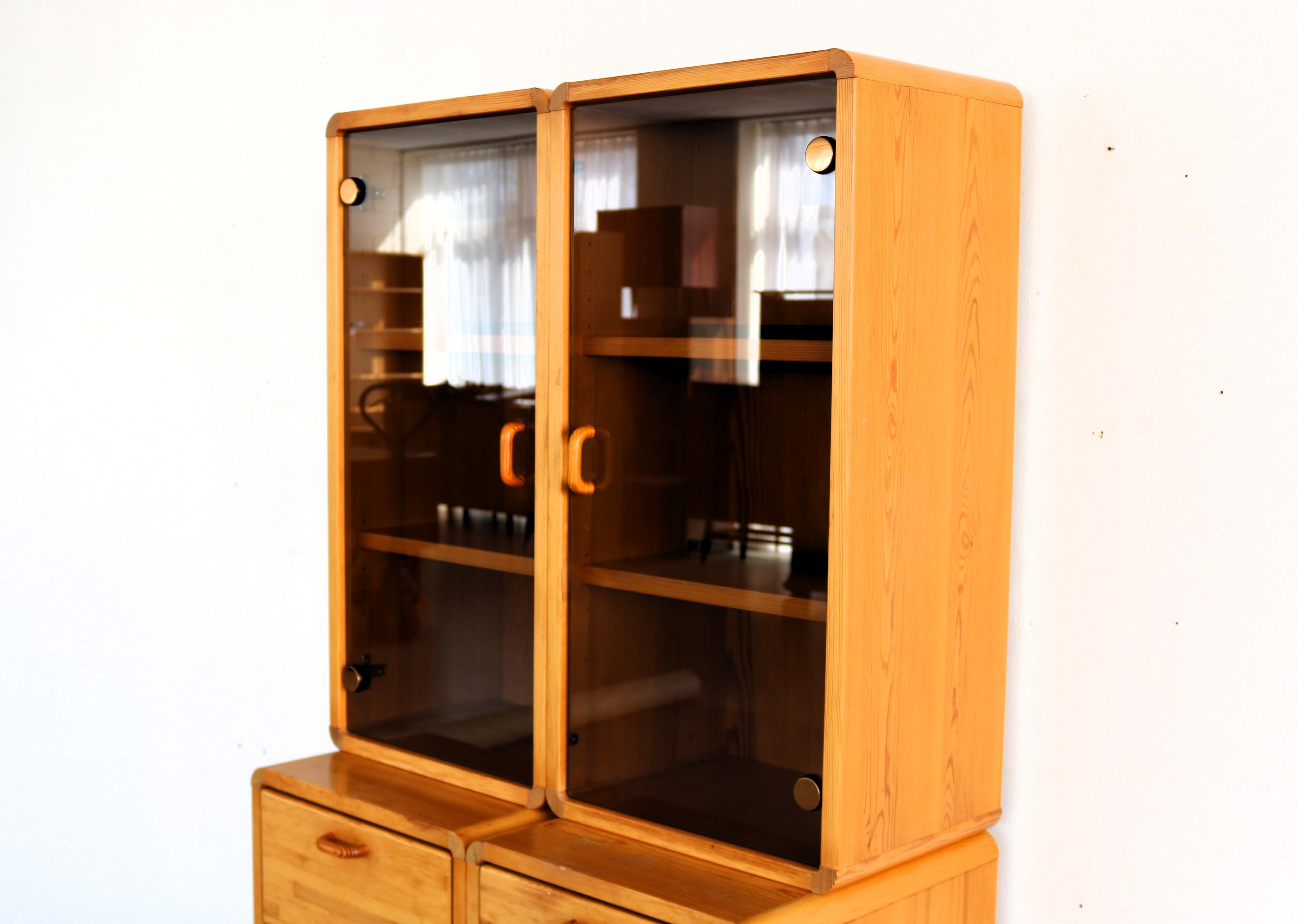 vintage wall unit  wall cabinet  1960s  Sweden For Sale 4