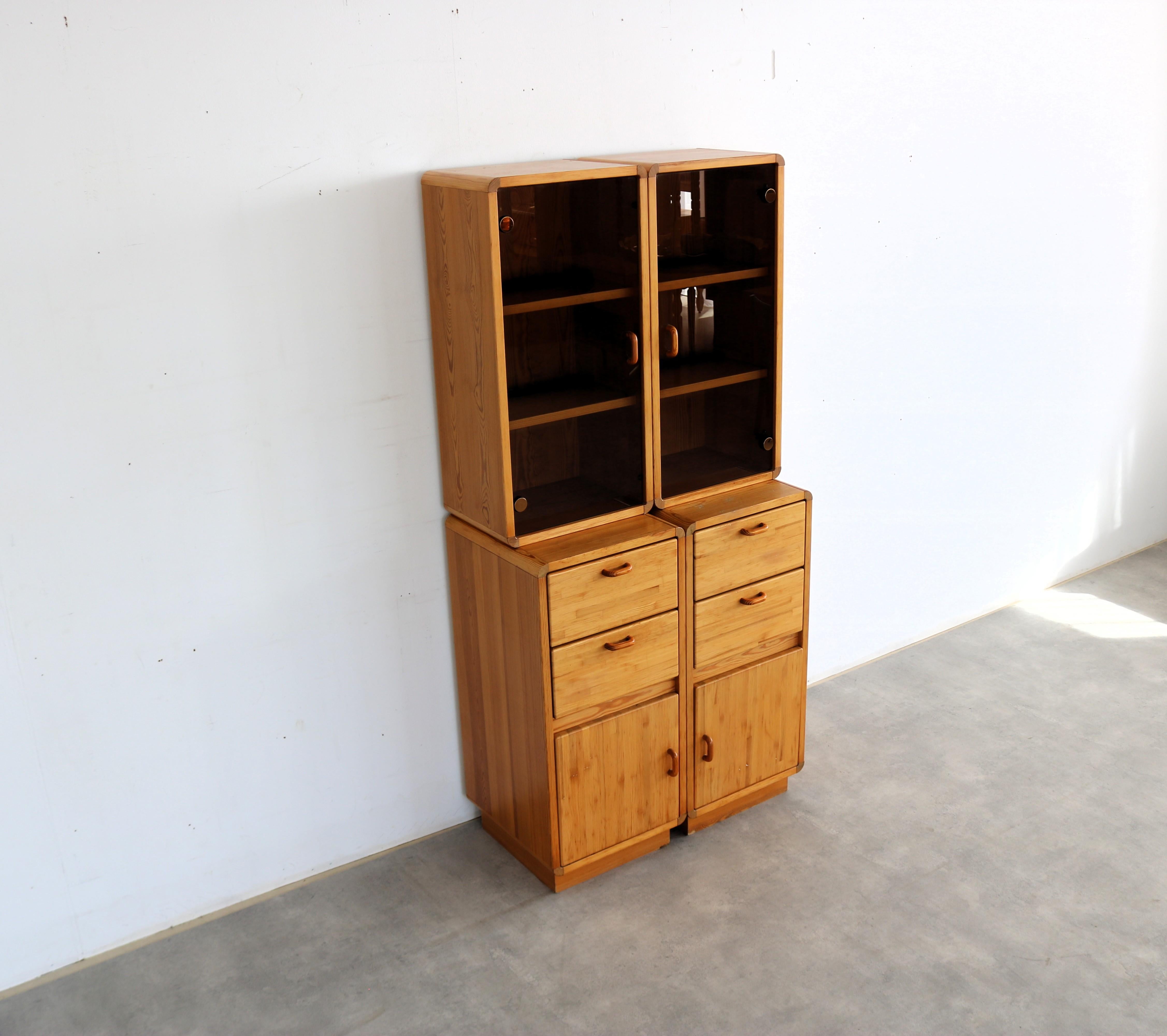 vintage wall unit  wall cabinet  1960s  Sweden For Sale 5