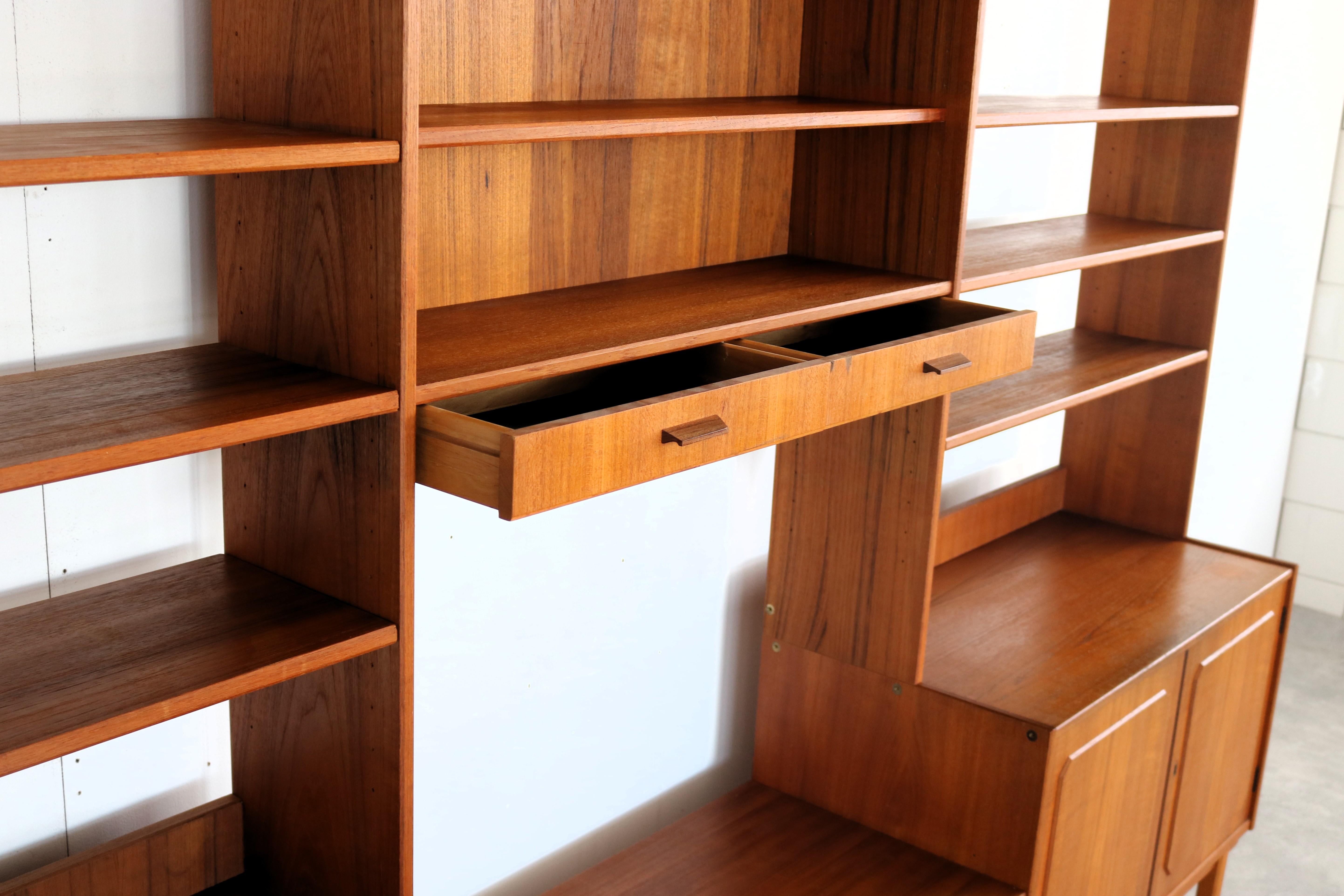 vintage wall unit  wall cabinet  1960s  Swedish For Sale 7