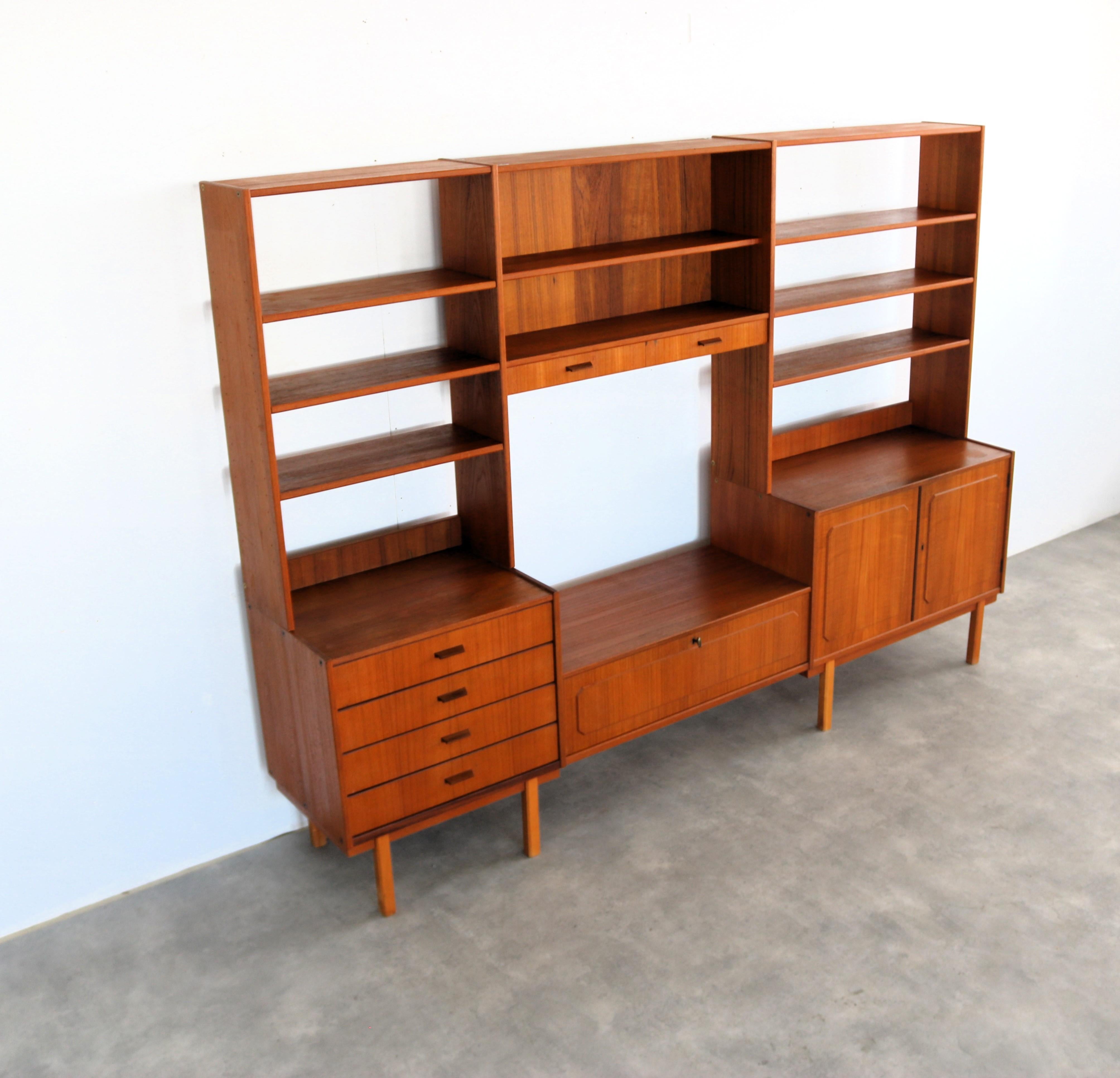 vintage wall unit  wall cabinet  1960s  Swedish For Sale 8