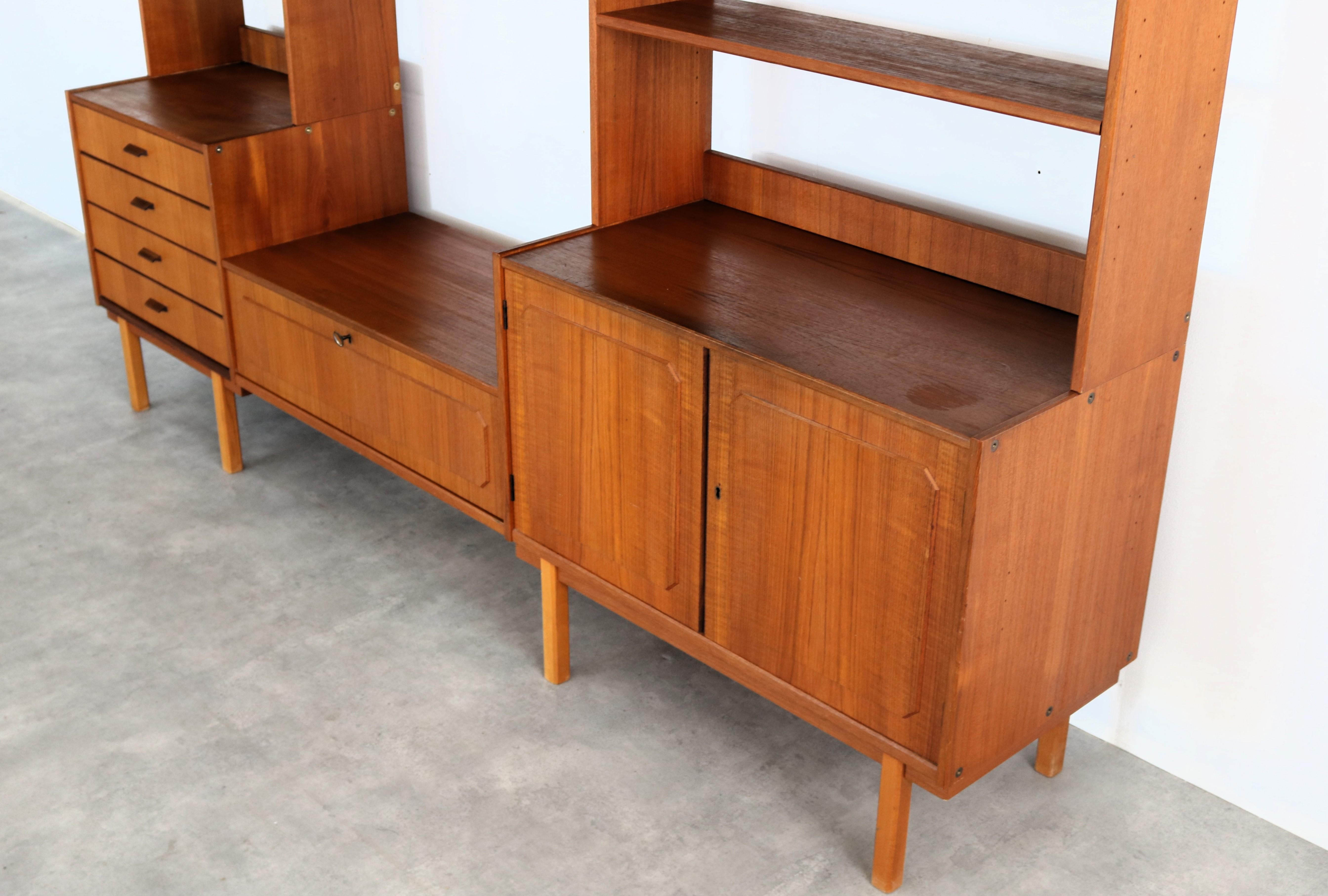 vintage wall unit  wall cabinet  1960s  Swedish For Sale 3