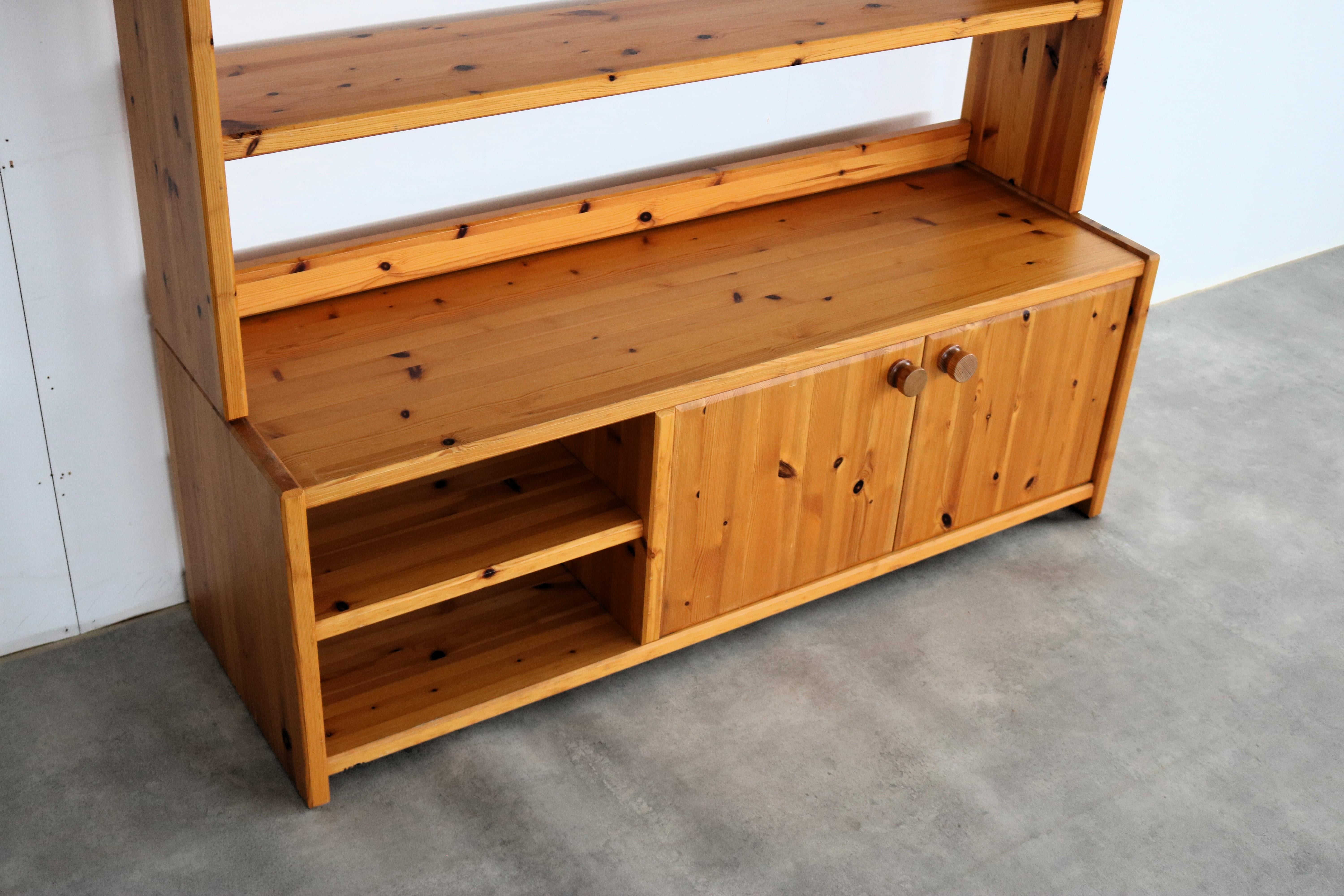 vintage wall unit  wall cabinets  Swedish  70's For Sale 5
