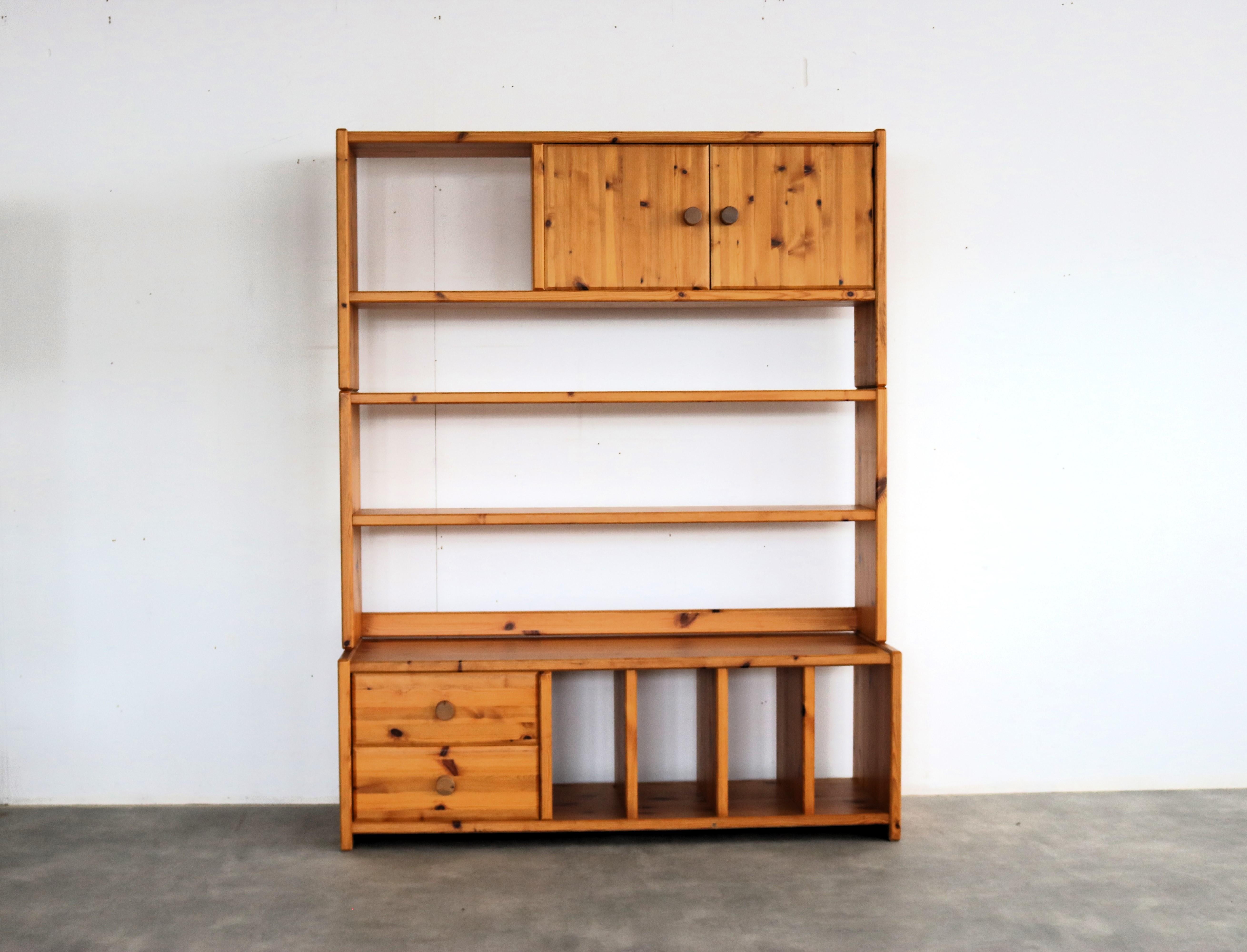 vintage wall unit  wall cabinets  Swedish  70's For Sale 7