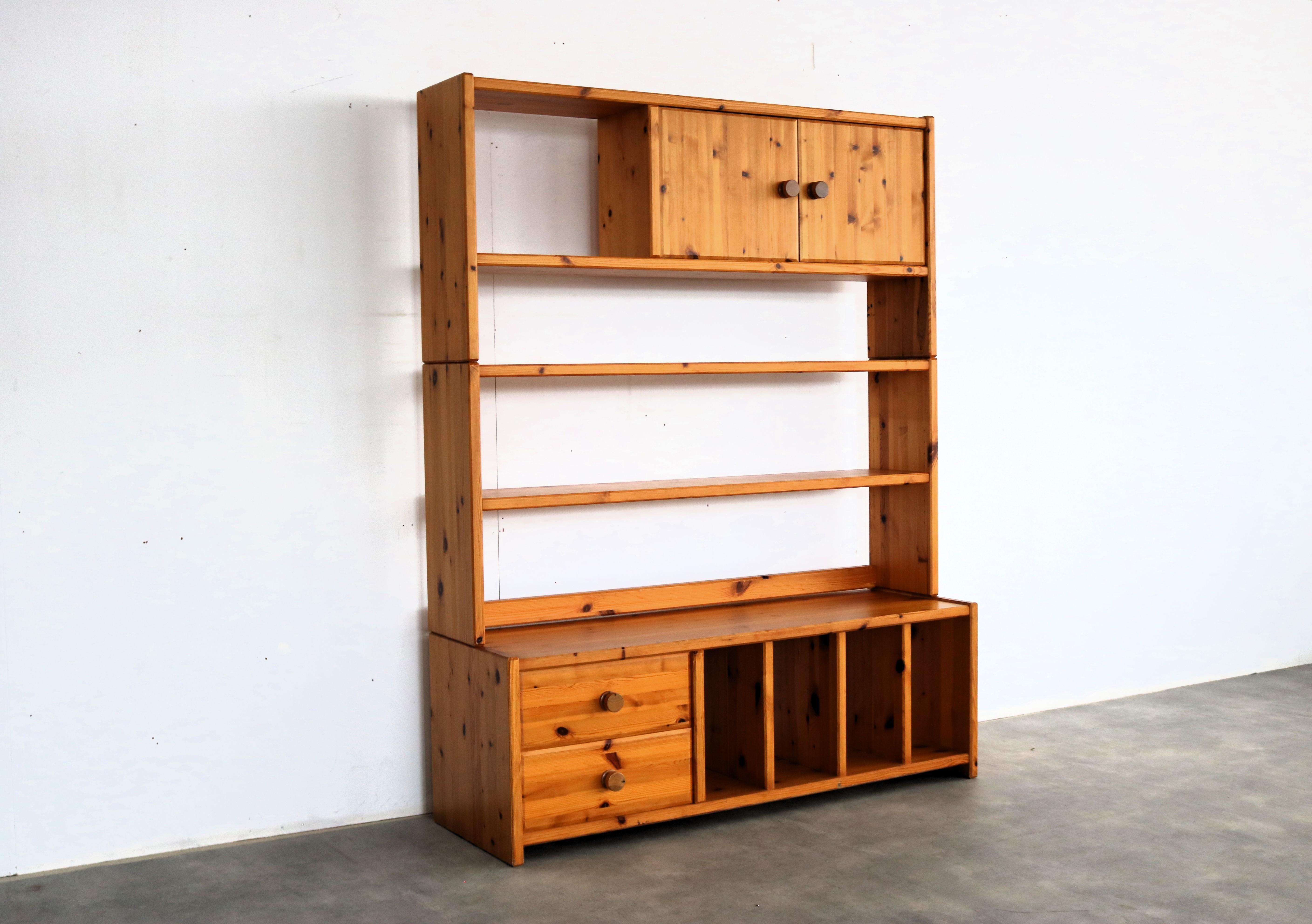 vintage wall unit  wall cabinets  Swedish  70's For Sale 8