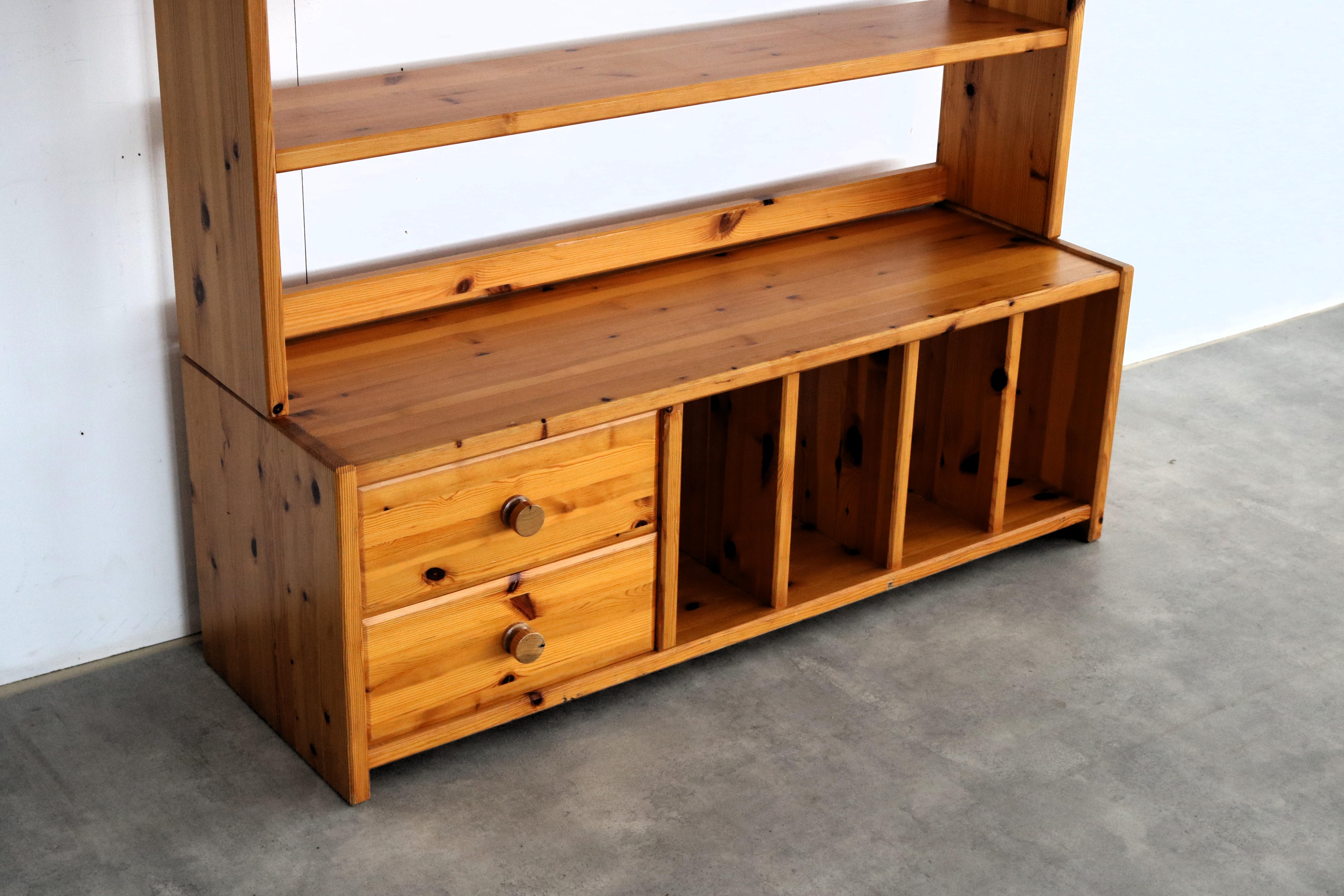 vintage wall unit  wall cabinets  Swedish  70's For Sale 9