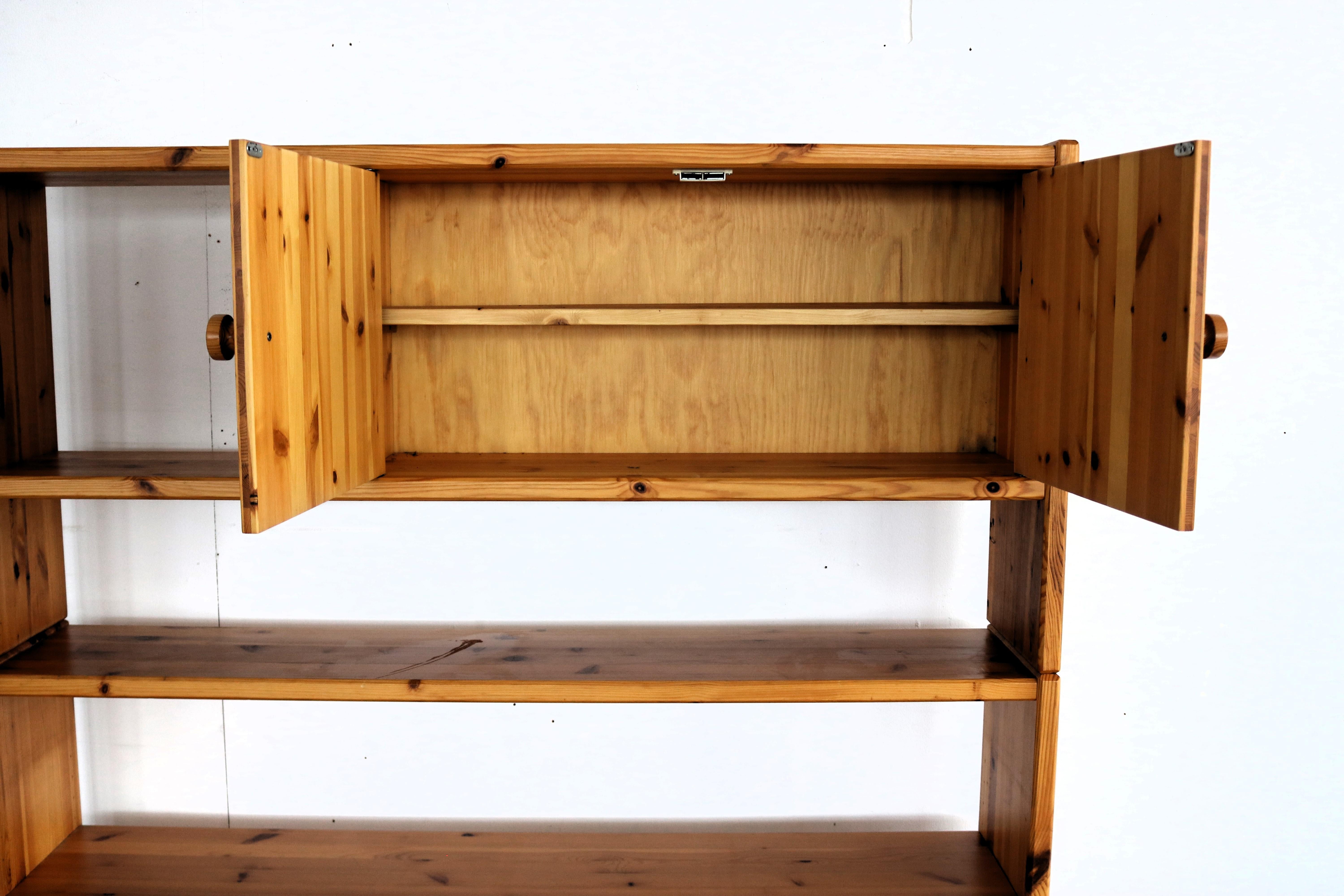 vintage wall unit  wall cabinets  Swedish  70's For Sale 12