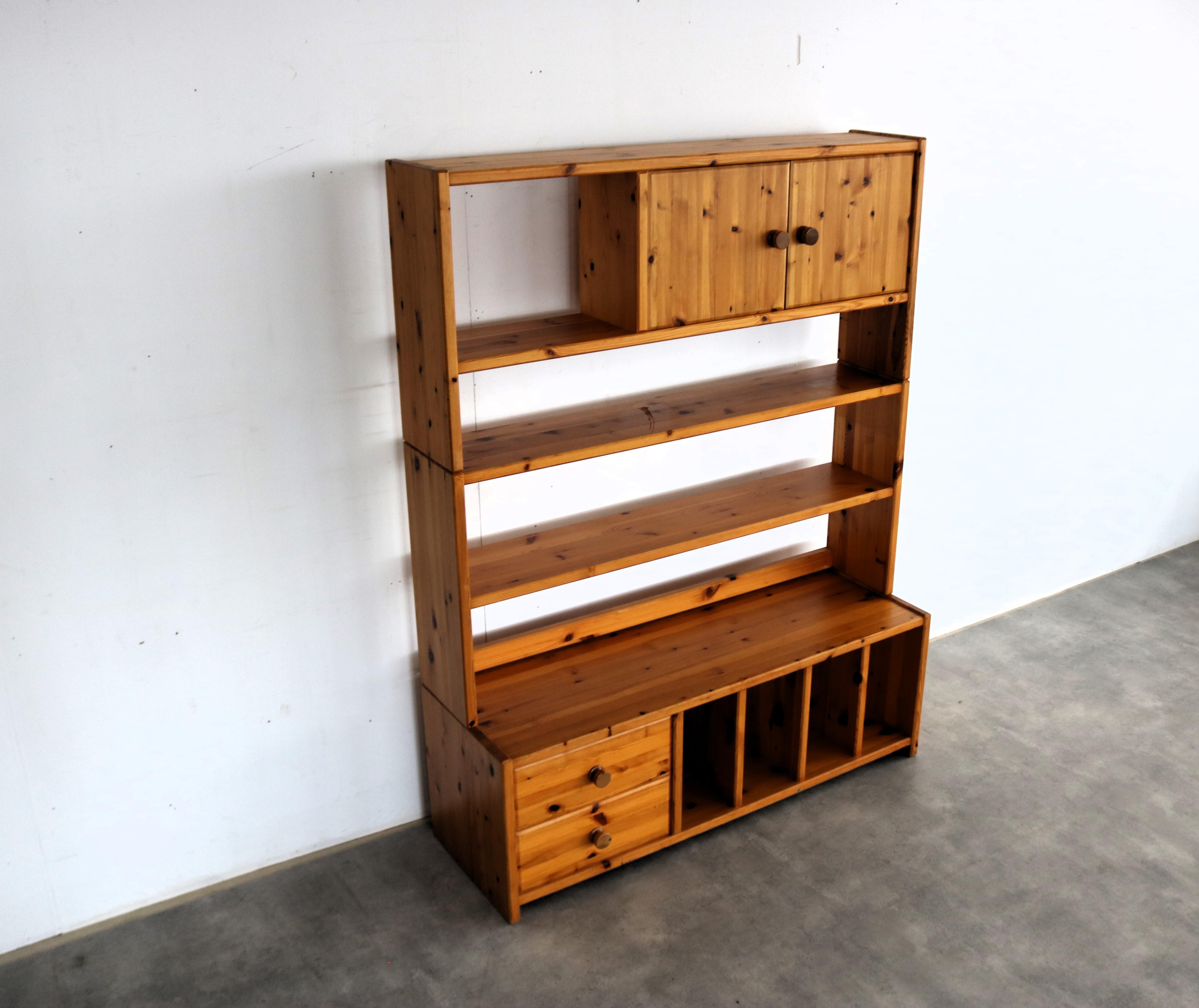 vintage wall unit  wall cabinets  Swedish  70's For Sale 14