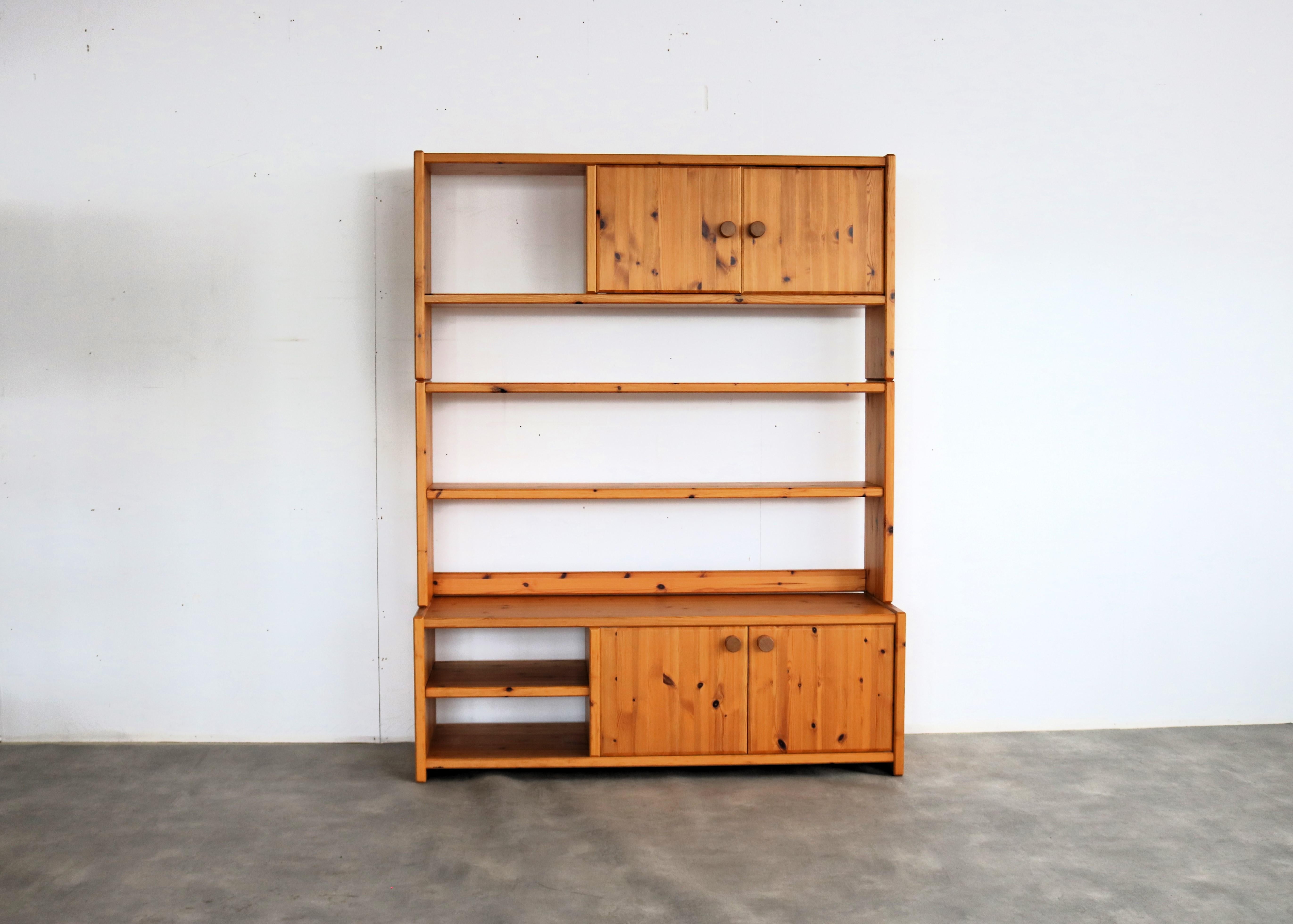 vintage wall unit  wall cabinets  Swedish  70's For Sale 3