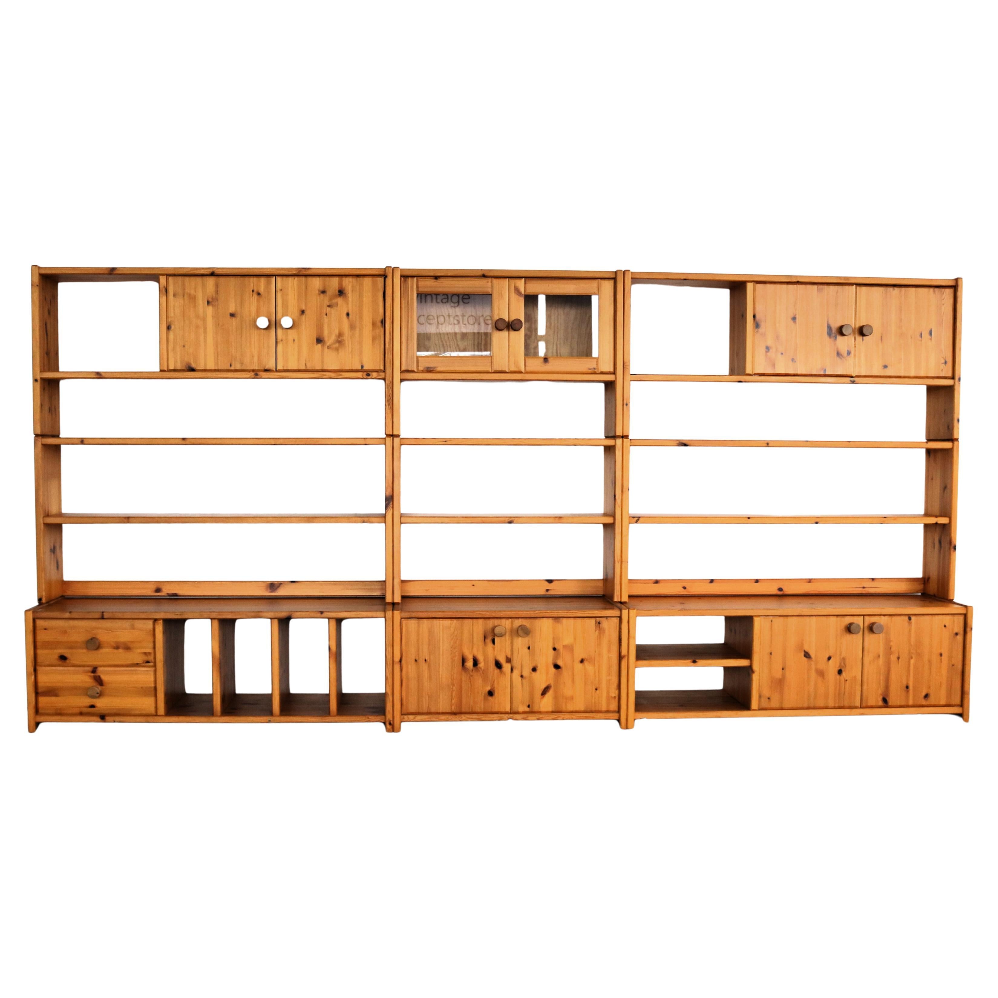 vintage wall unit  wall cabinets  Swedish  70's