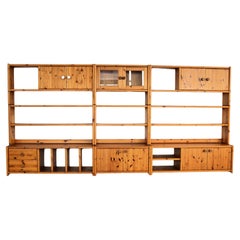 vintage wall unit  wall cabinets  Swedish  70's