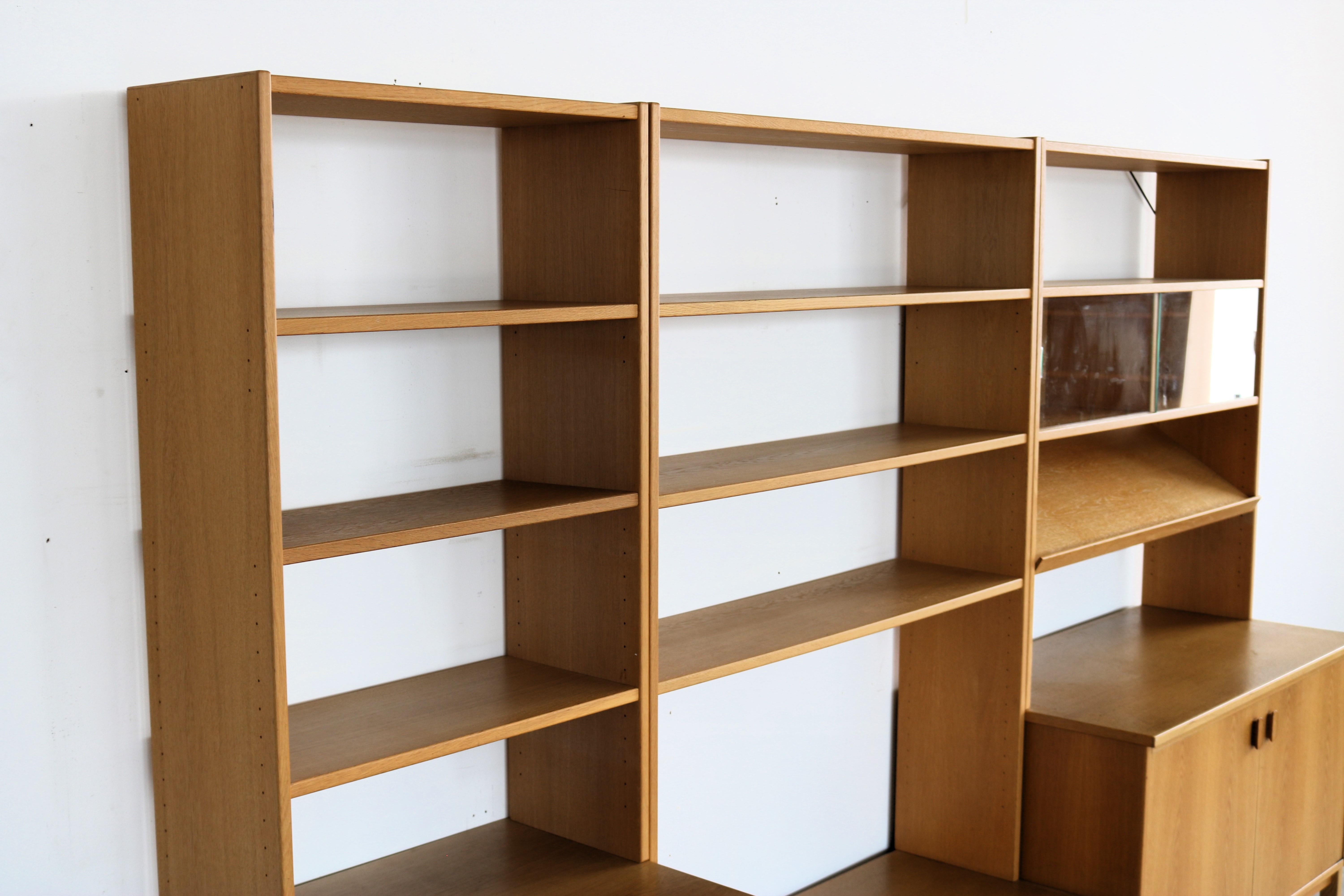 Glass vintage wall unit  wall cupboard  60s  Ulferts