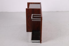 Meuble mural vintage avec porte-chaussures et porte-parapluies des années 60