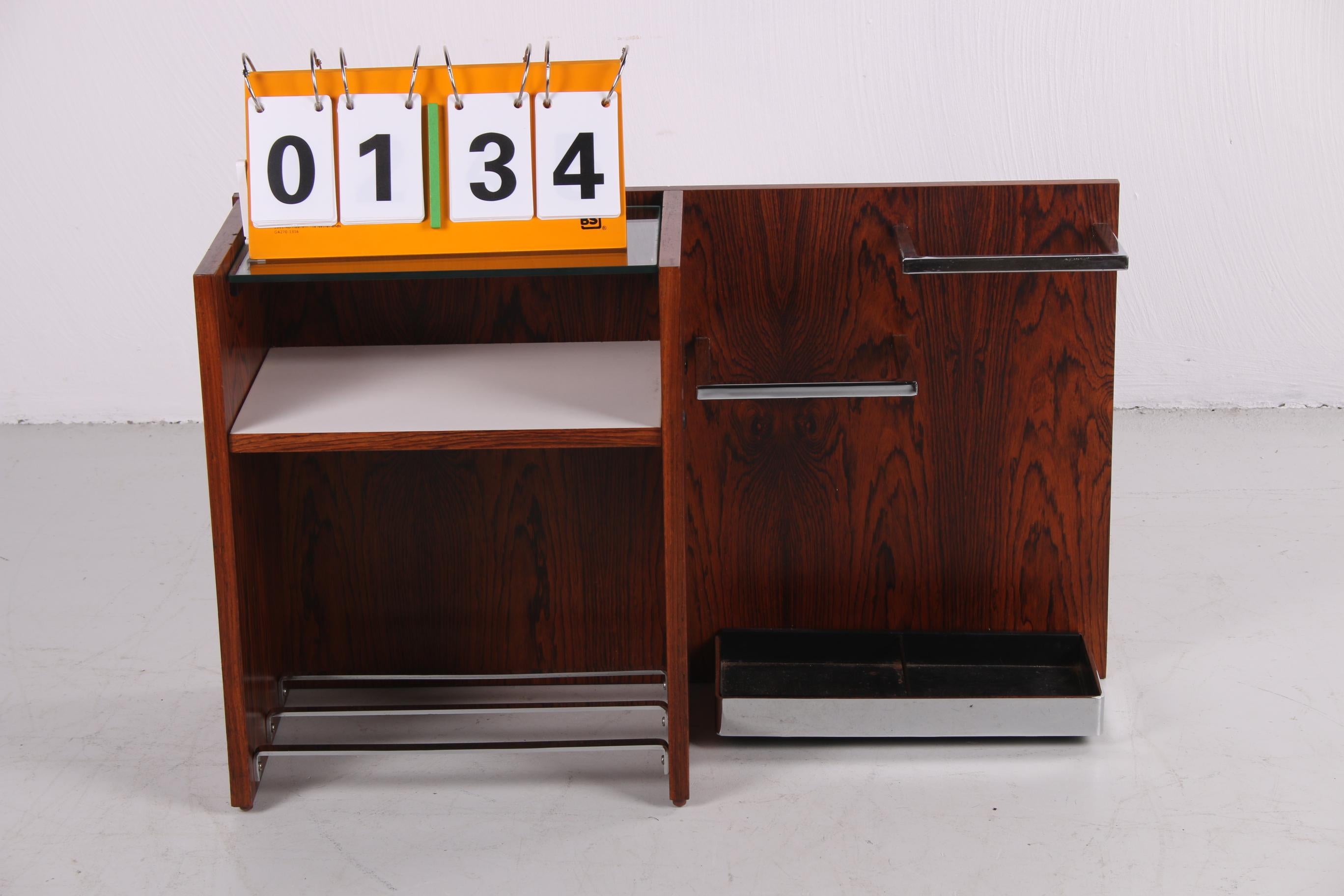Vintage wall unit with shoe rack and umbrella stand from the 1960s For Sale 1