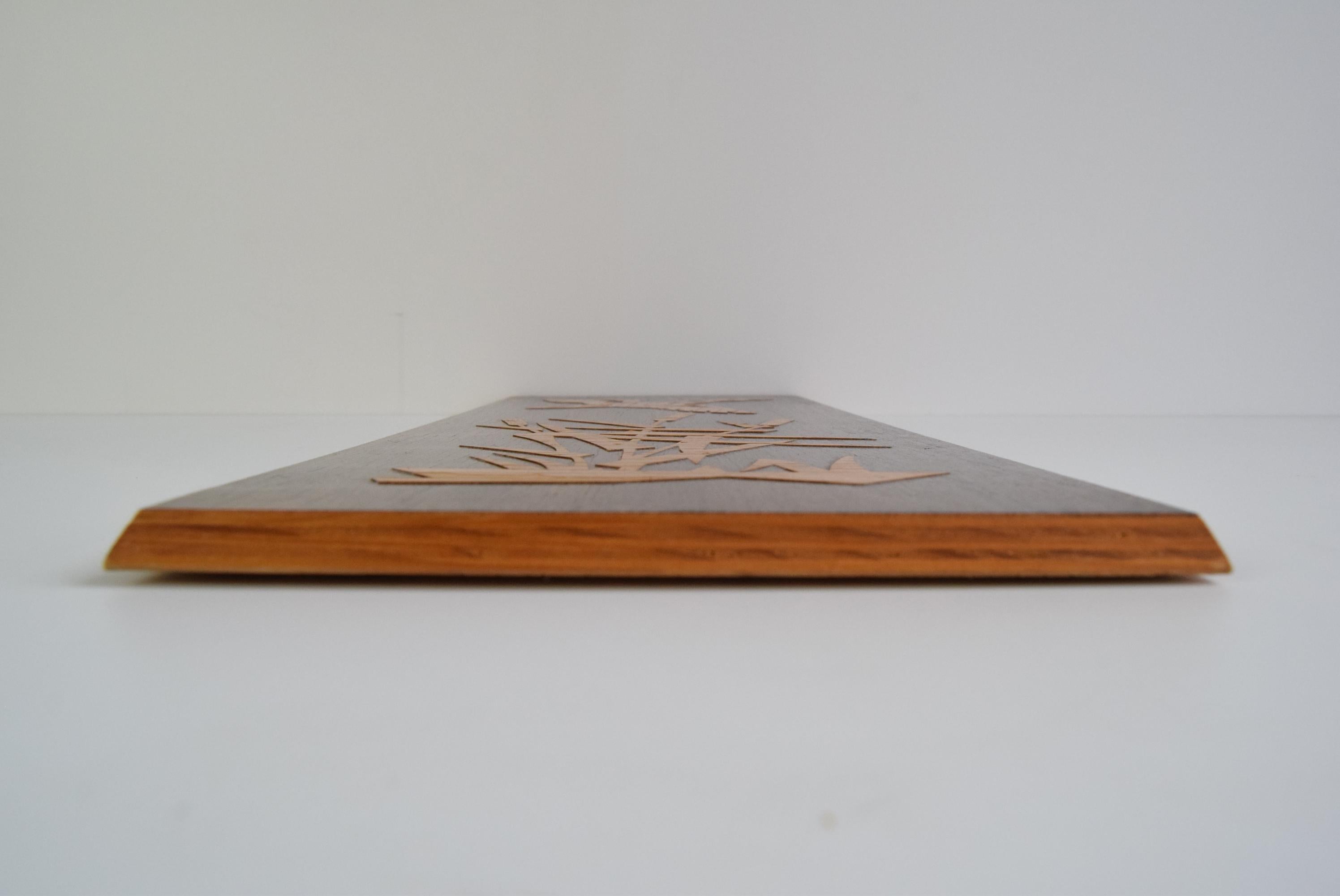 Legno Wood Wood Wood d'epoca, decorazione. 1950's. in vendita