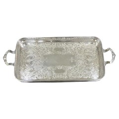 Vintage Wallace 335 Victorian Silver Plated Small Whatnot Trinket Dish Tray