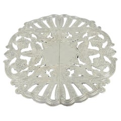 Vintage Wallace 7332 Victorian Style Silver Plated Expanding Pot Trivet (B)
