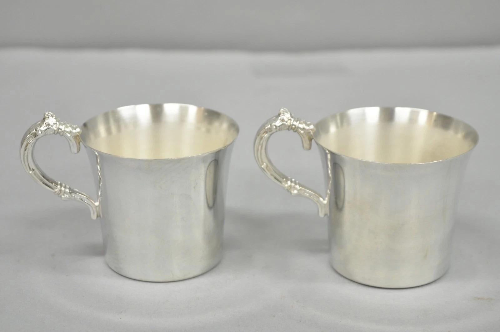 Vintage Wallace Harvest Silver Plated Grapevine Punch Bowl Set w/ 12 Cups & Tray For Sale 1