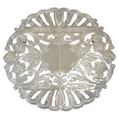 Retro Wallace Silverplate 7333 Silver Plated Ornate Expanding Hot Plate Trivet