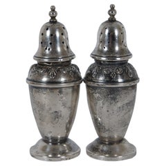 Vintage Wallace Sterling Silver 4750-9 Stradivari Salt & Pepper Shakers 76g