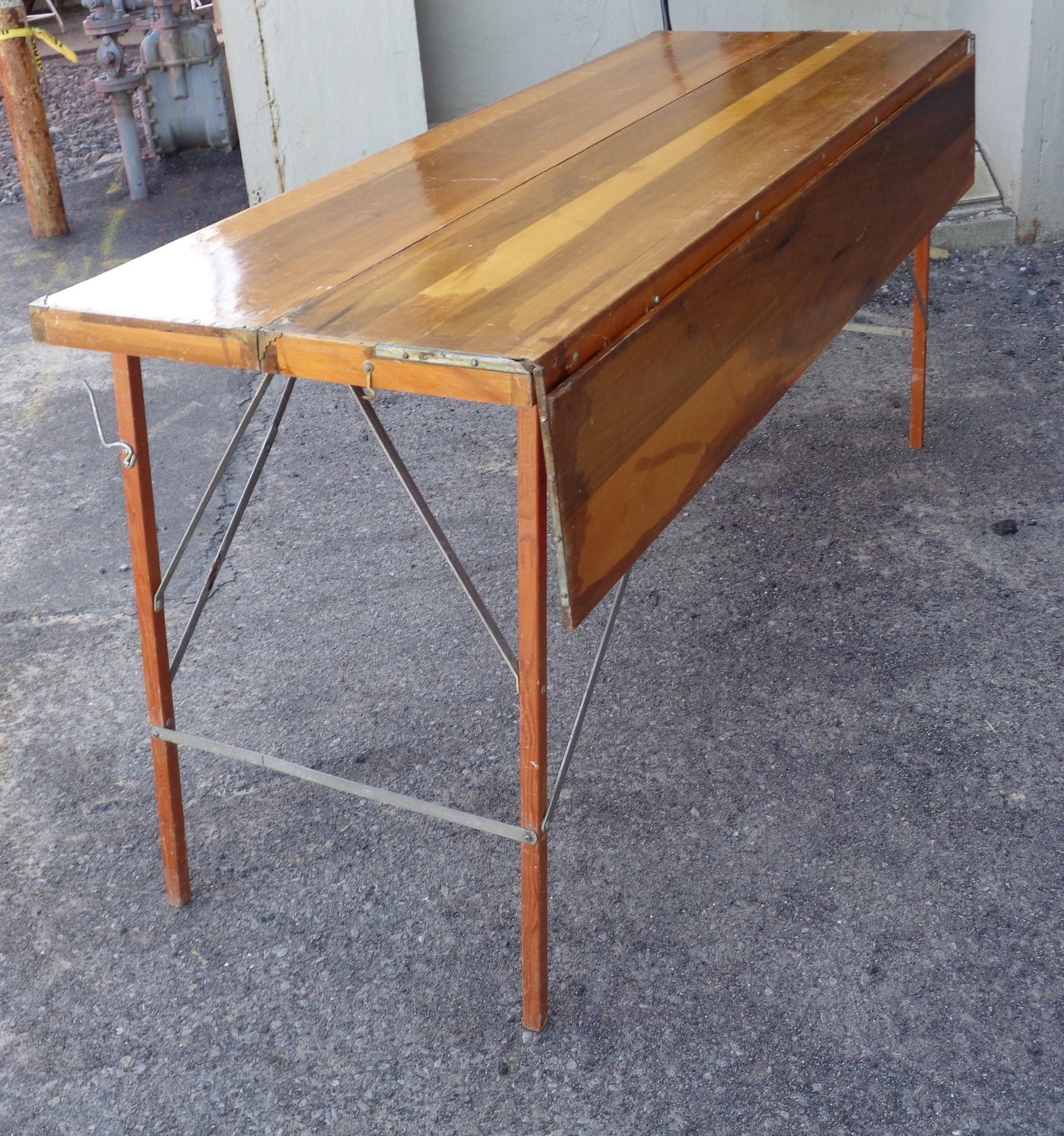 Vintage Wallpaper Hangers Work Table w/ Leaf 3
