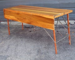 Vintage Wallpaper Hangers Work Table w/ Leaf