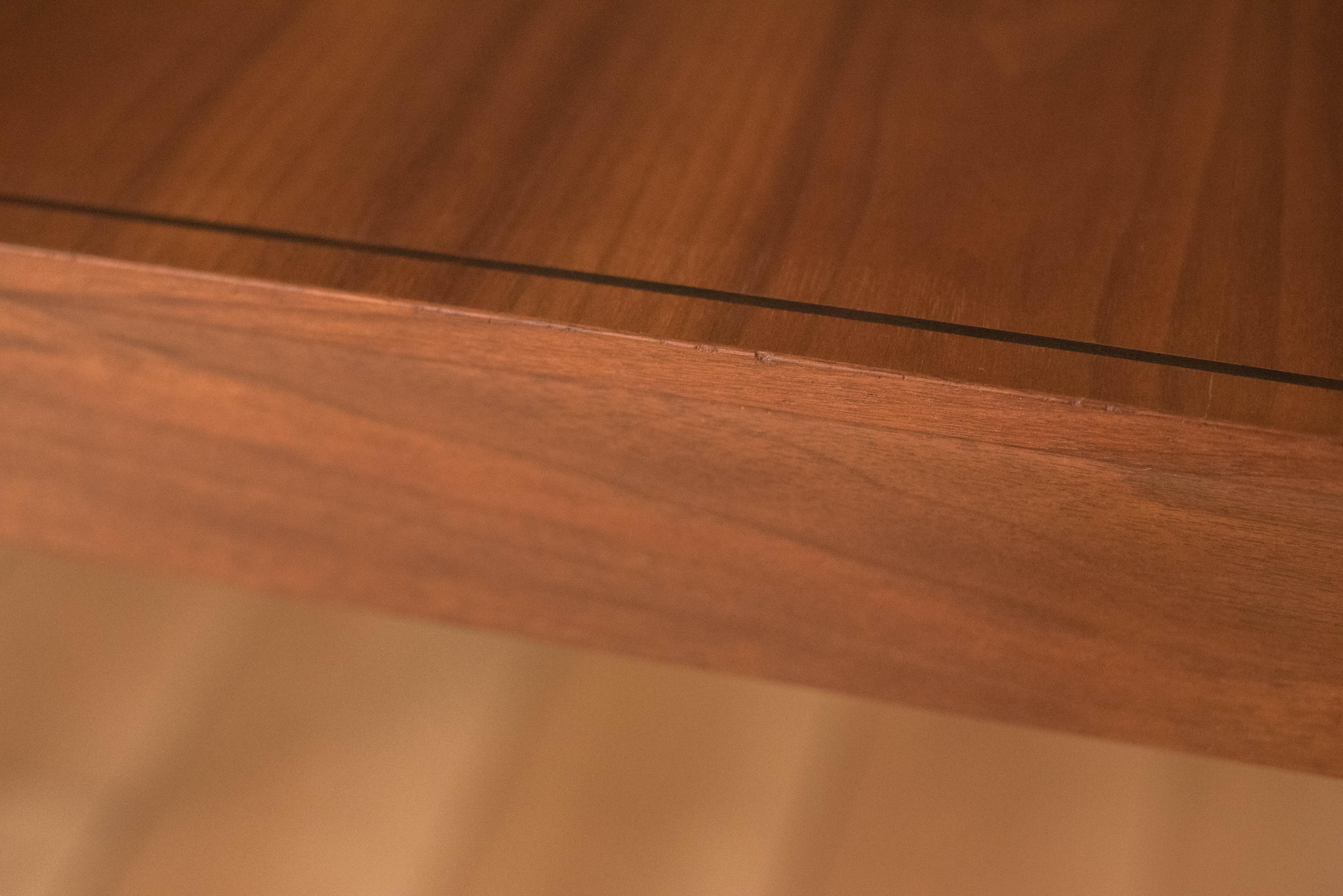 Vintage Walnut and Rosewood Directional Dining Table by Kipp Stewart for Calvin For Sale 5