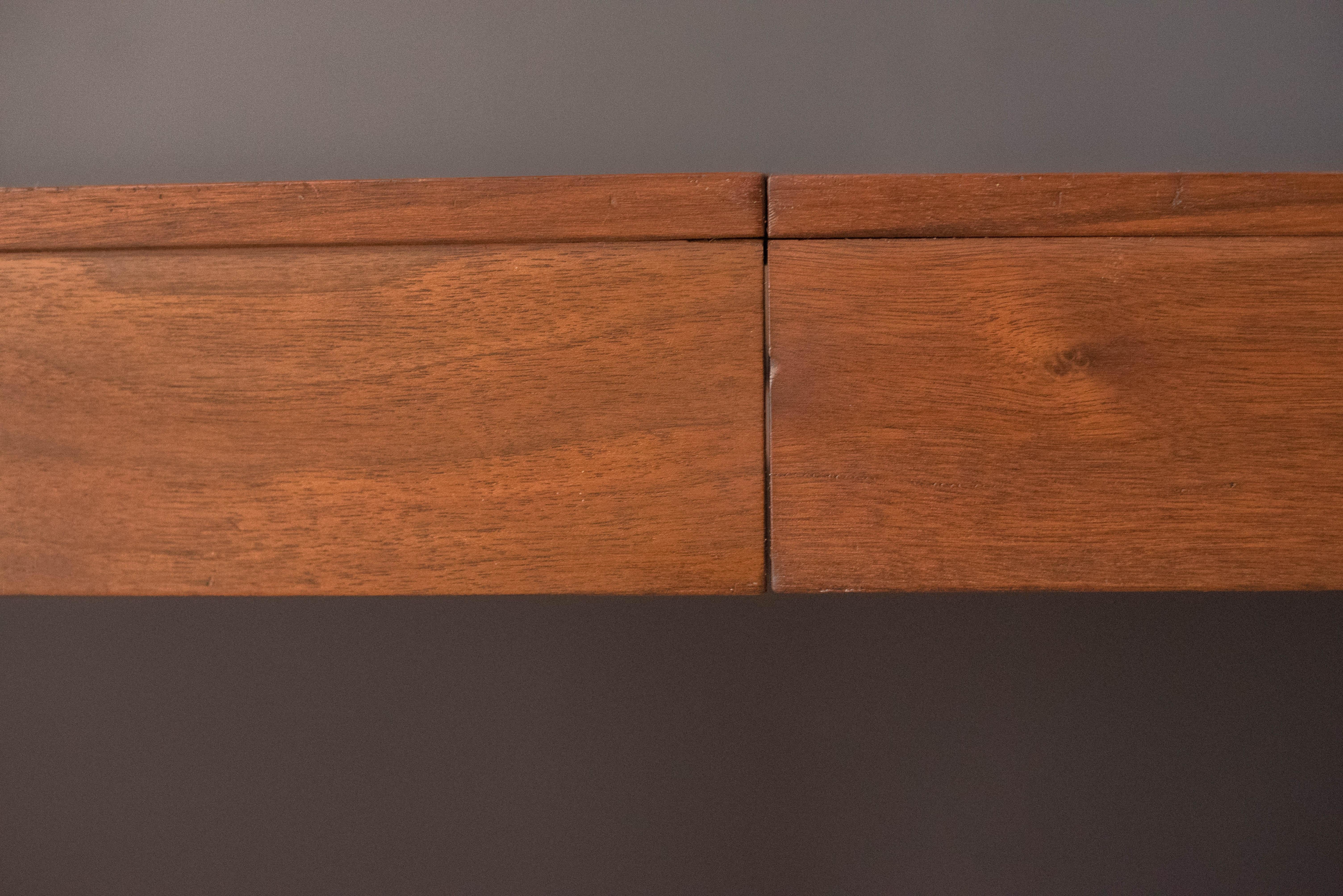 Vintage Walnut and Rosewood Directional Dining Table by Kipp Stewart for Calvin For Sale 6