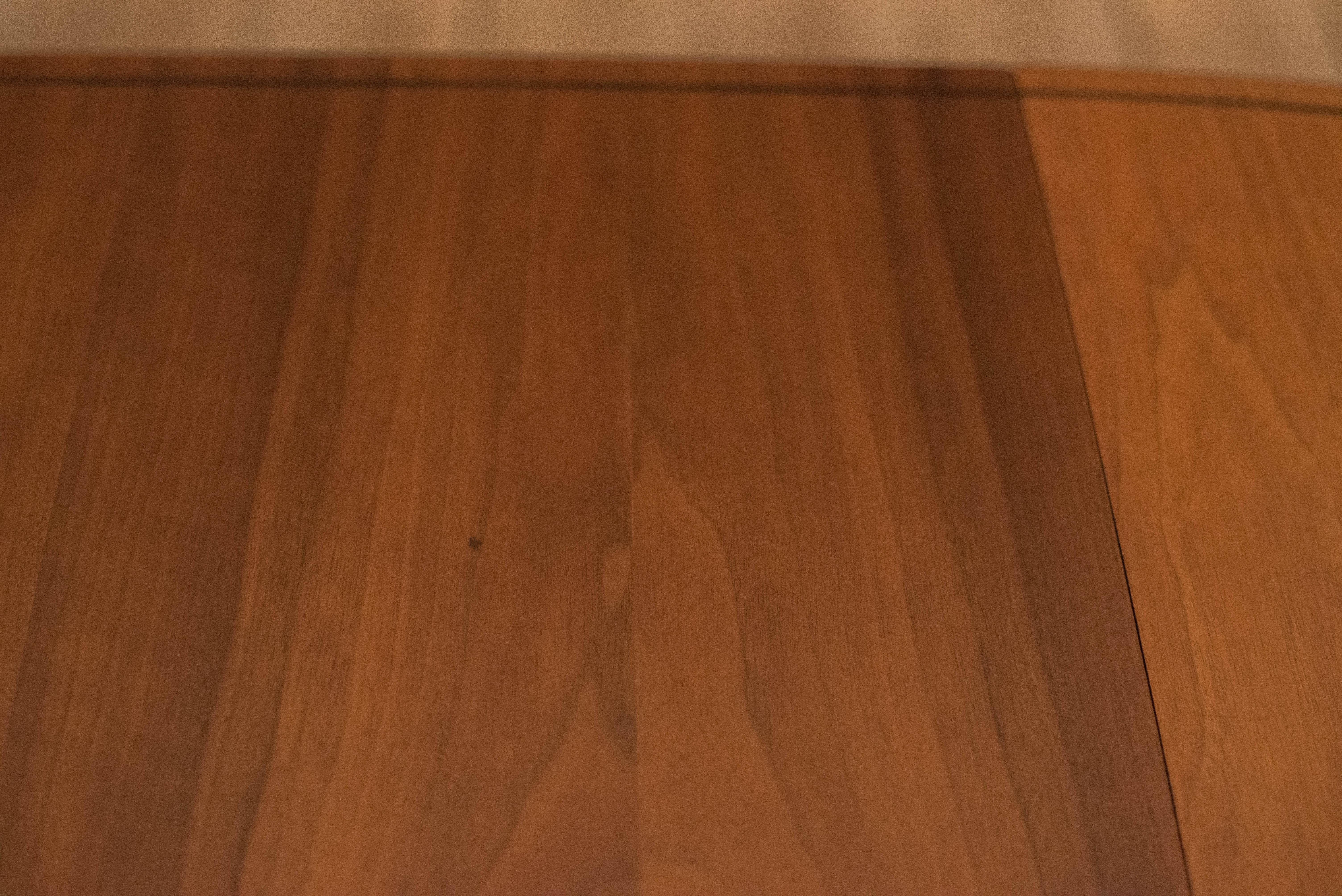 Vintage Walnut and Rosewood Directional Dining Table by Kipp Stewart for Calvin For Sale 9