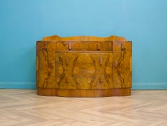 Vintage Walnut and Walnut Dressing Table or Sideboard, 1930s