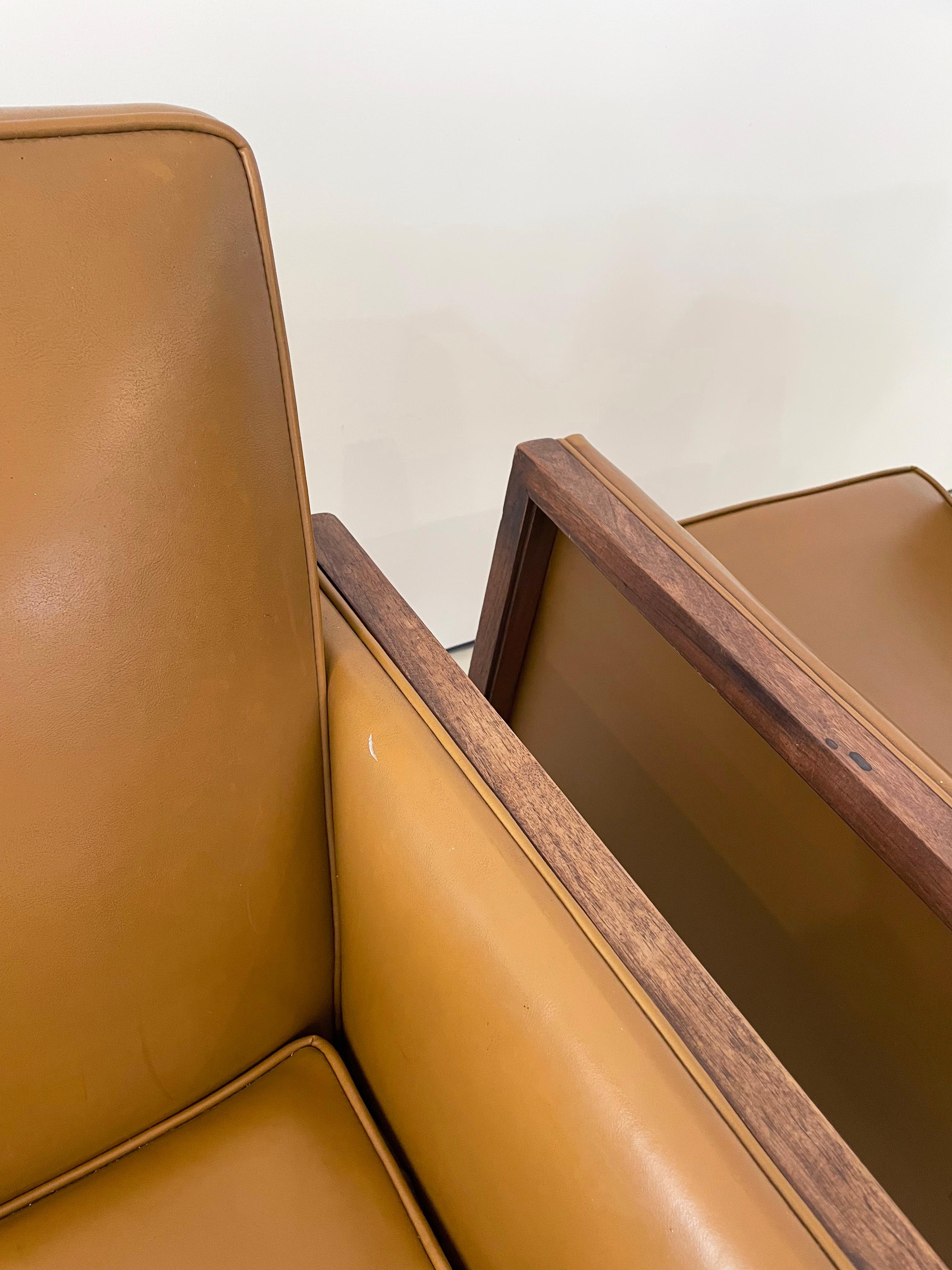 Vintage-Sessel aus Nussbaumholz von Alma, 2er-Set im Angebot 1