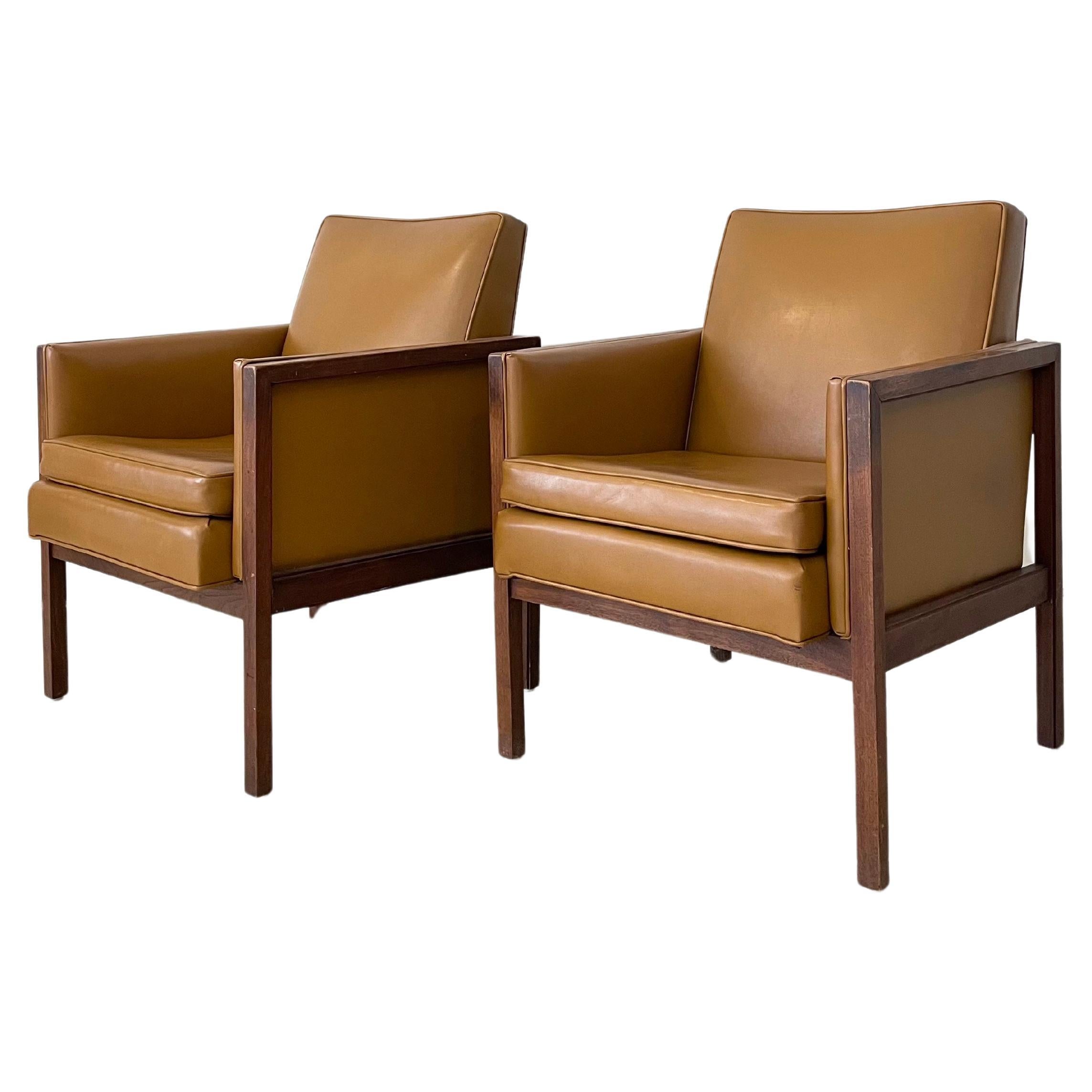 Vintage-Sessel aus Nussbaumholz von Alma, 2er-Set im Angebot
