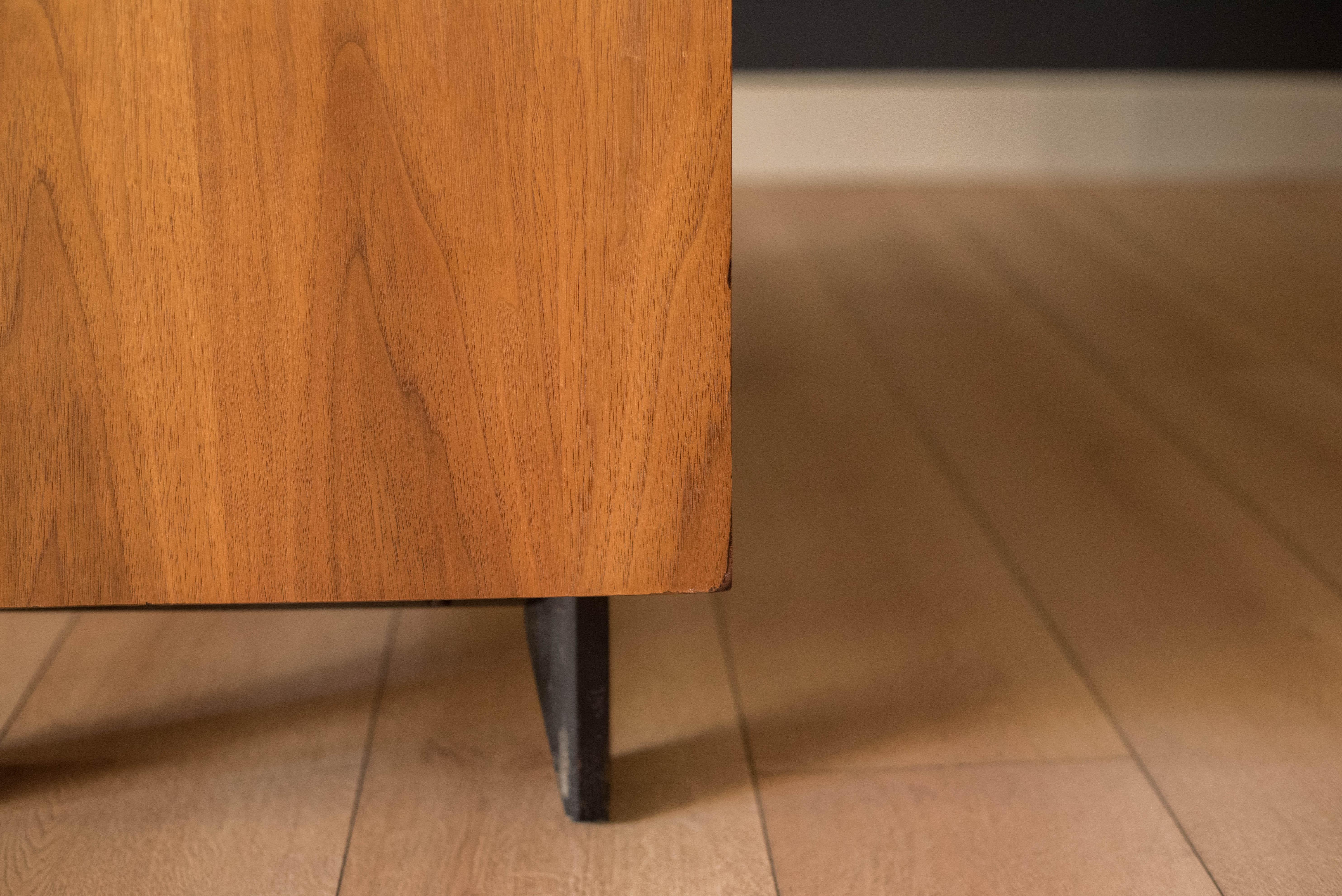 Birch Vintage Walnut Basic Cabinet Series Bookcase by George Nelson for Herman Miller