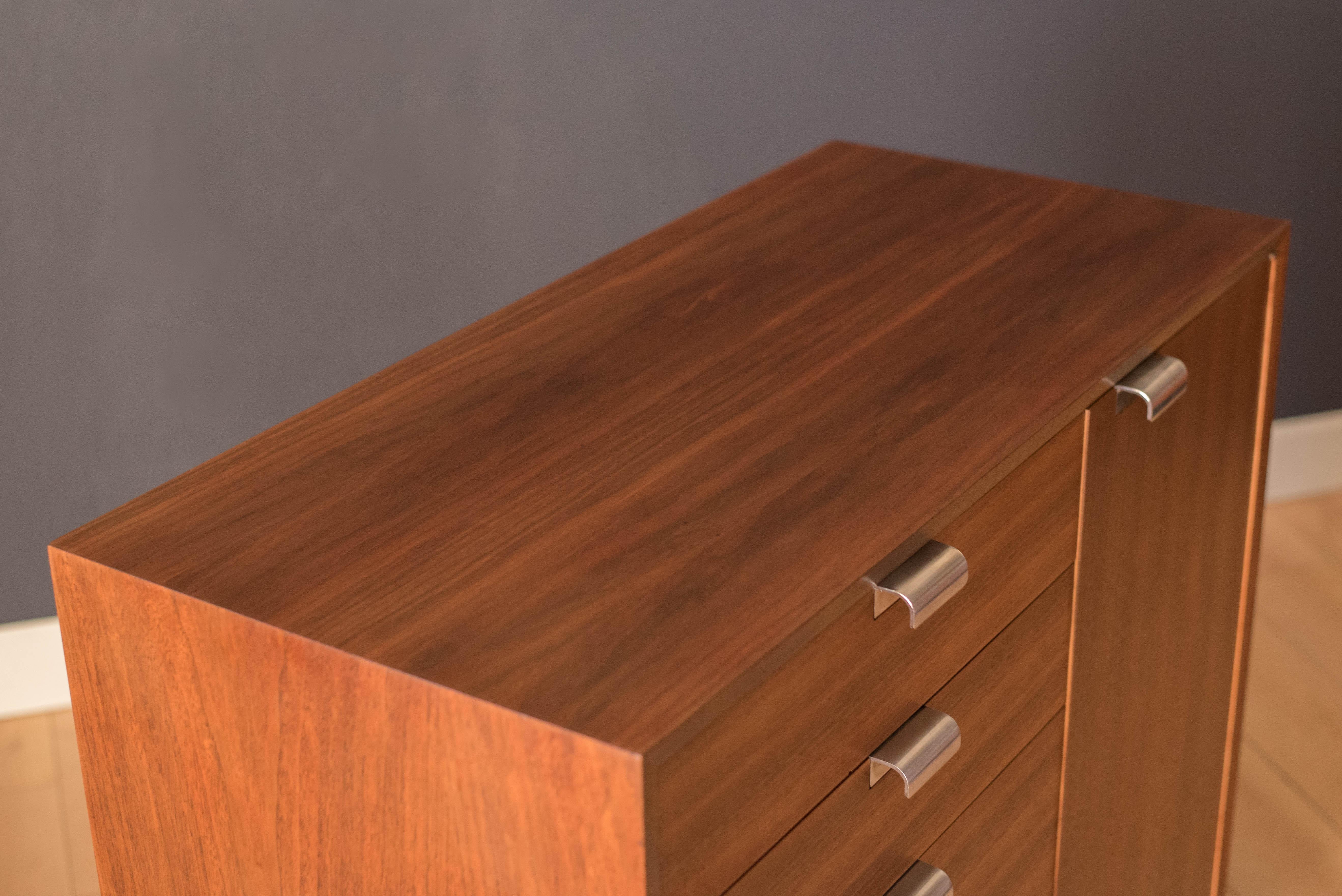 Mid-20th Century Vintage Walnut Basic Cabinet Series Dresser by George Nelson for Herman Miller